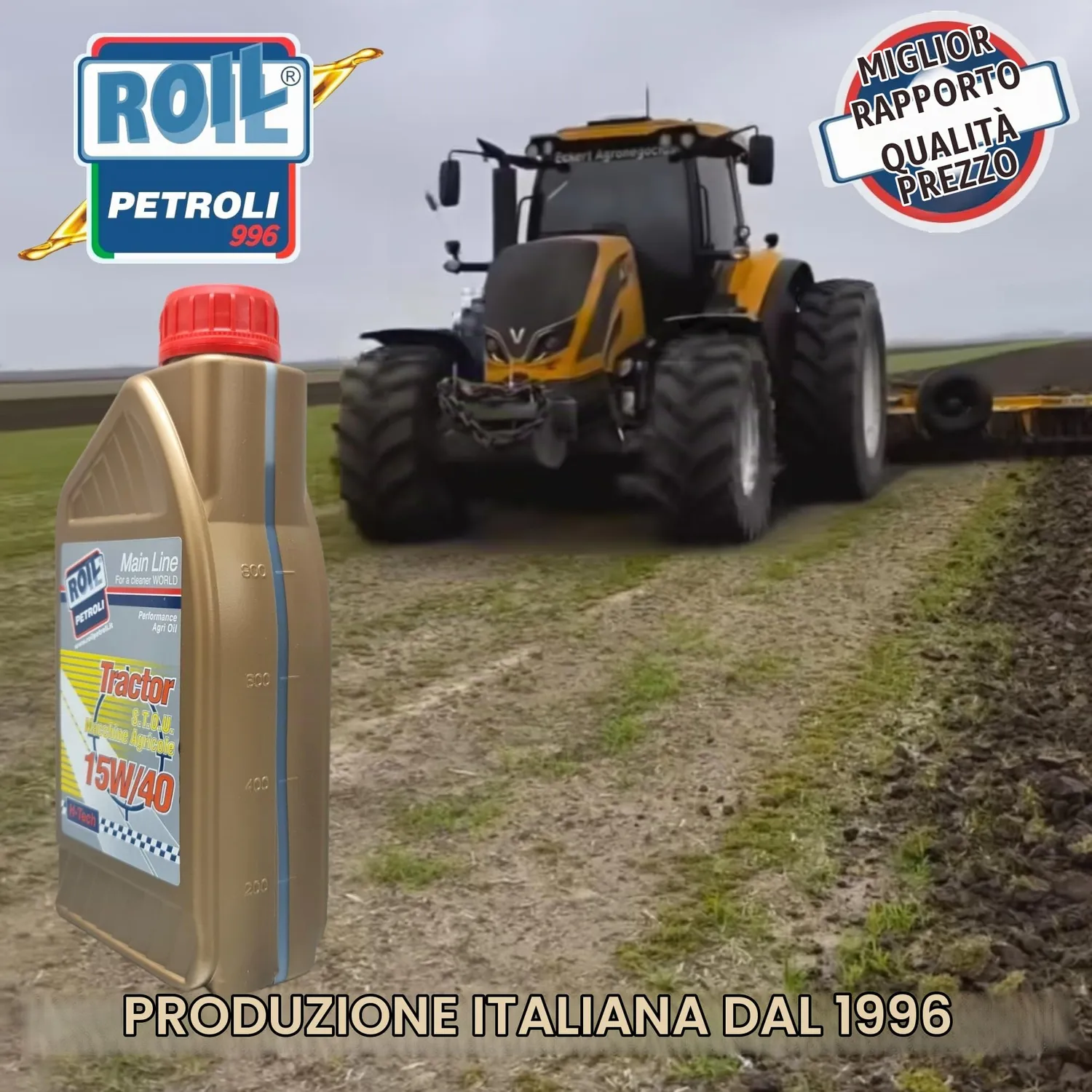 Roil Tractor 15W-40 S.T.O.U. olio trattore multifunzione