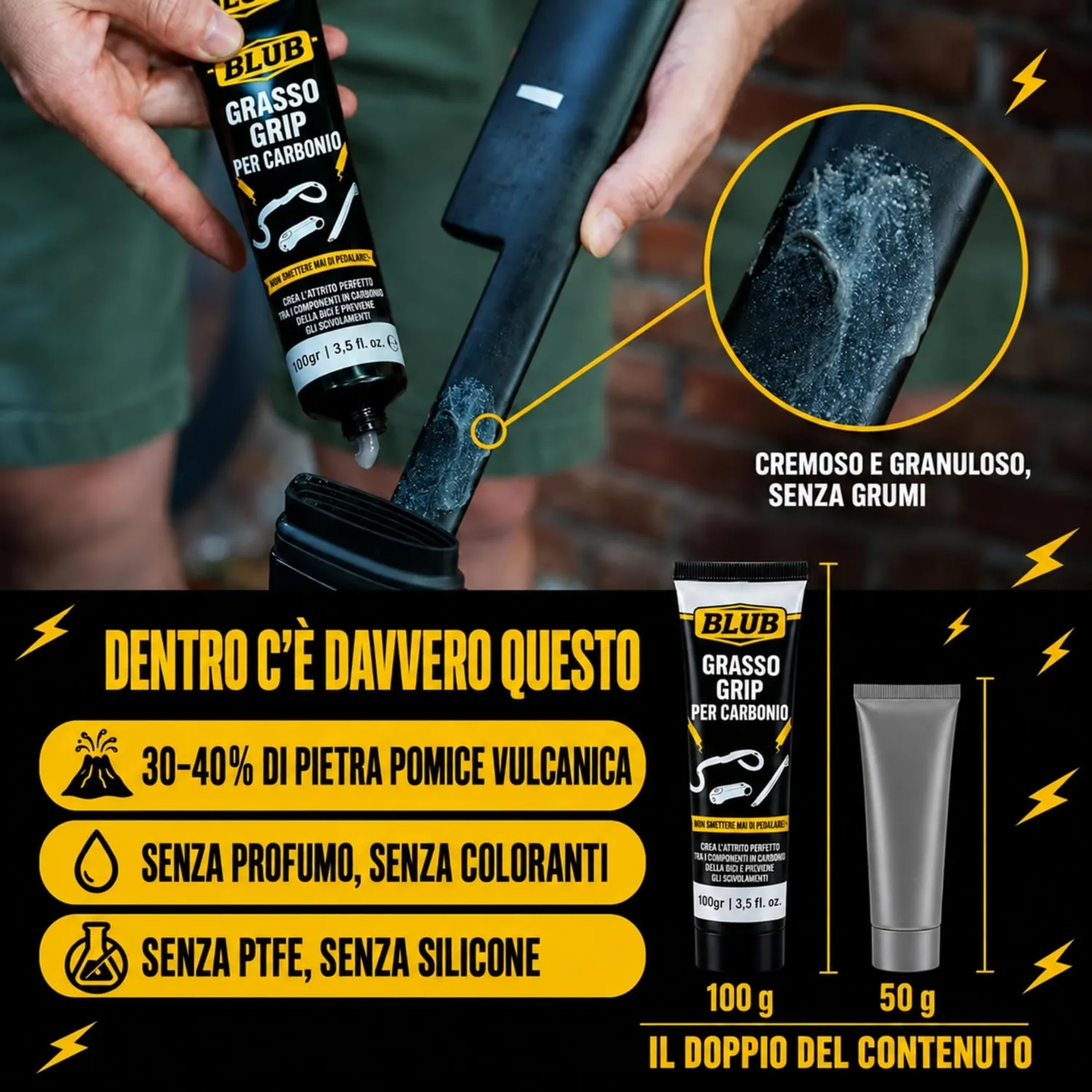 Blub Workshop pasta carbonio bici 100 g antigrippante