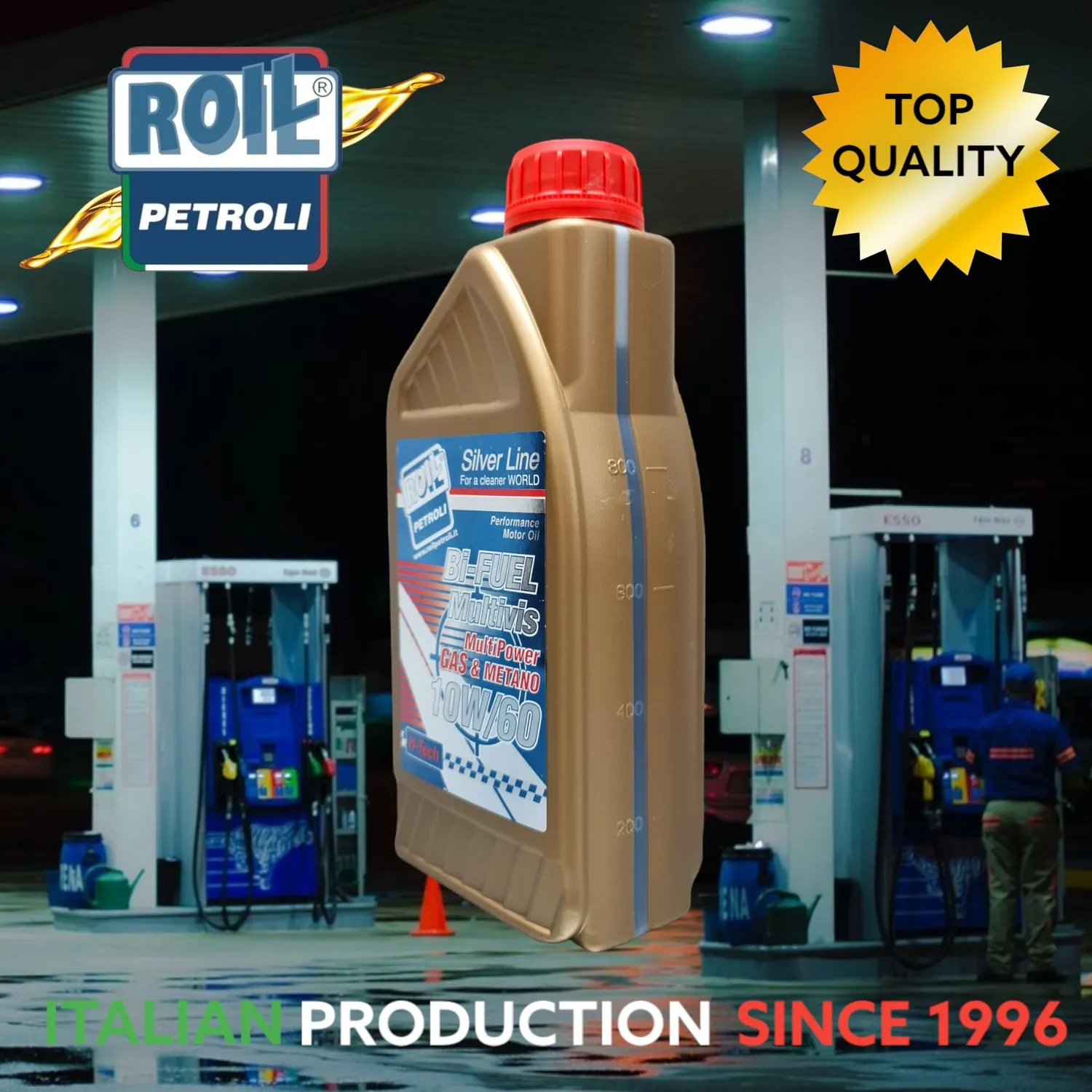 Roil Bi-Fuel Multivis 10W/60 olio motore GPL metano