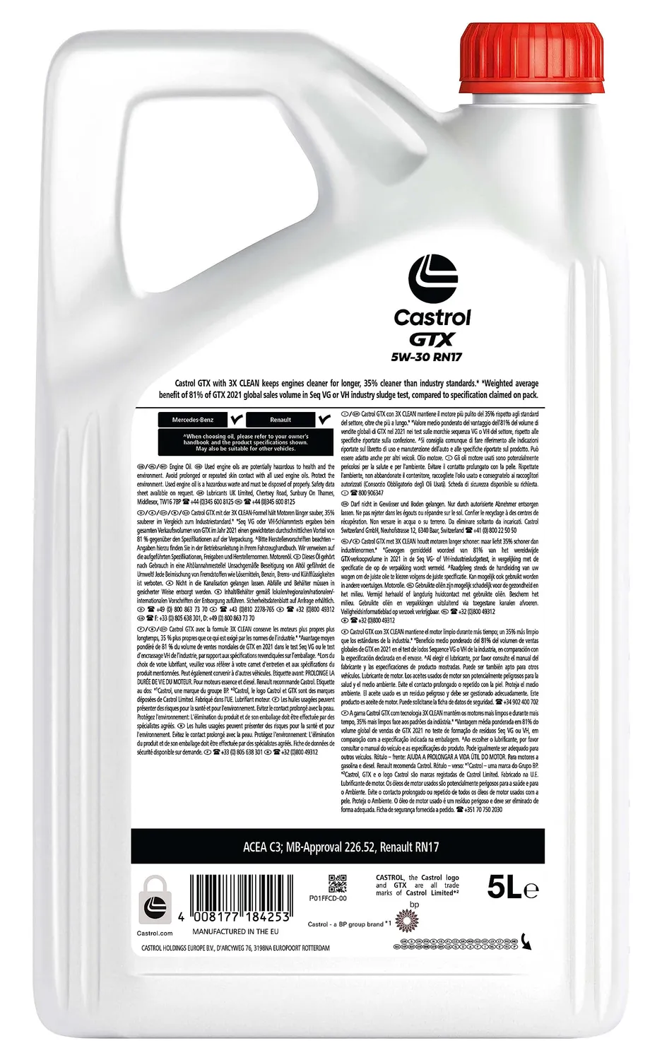 Castrol GTX Olio Motore Auto