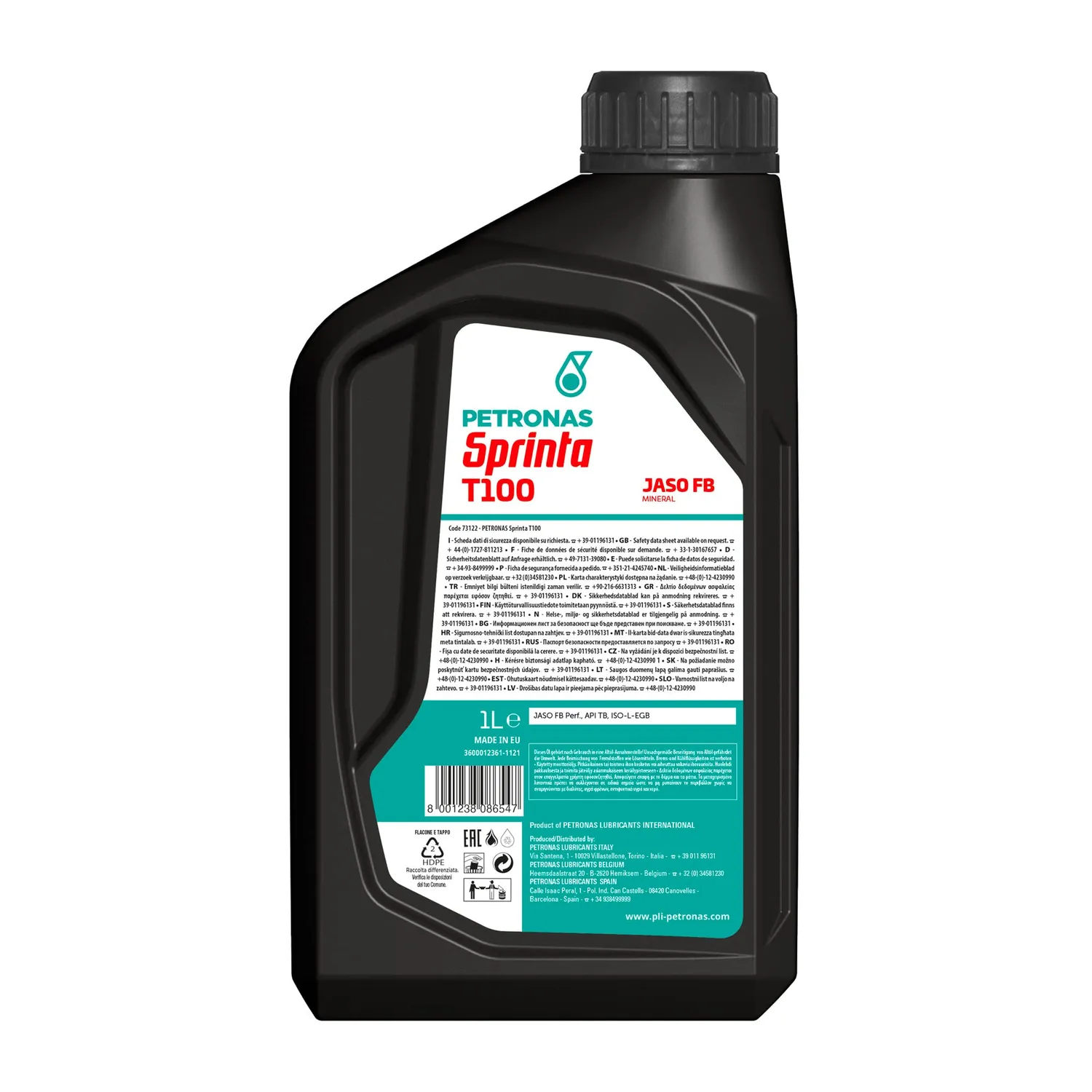 Petronas Sprinta T100 olio moto 2T minerale