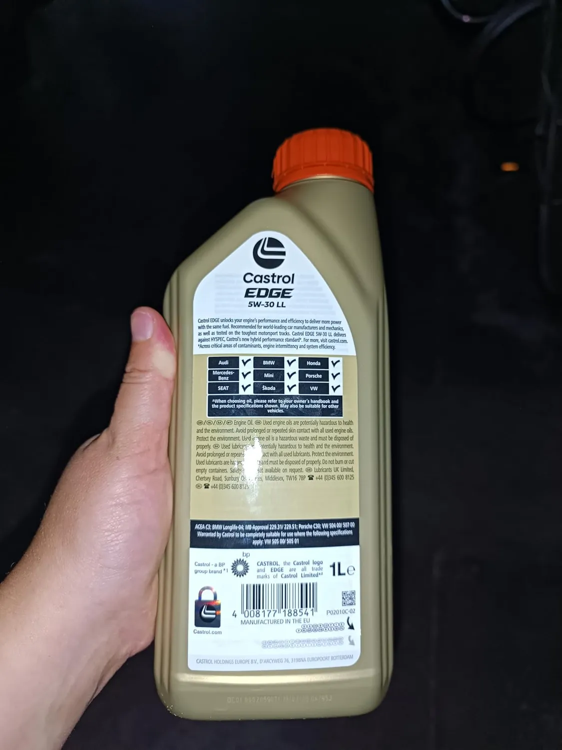 Castrol EDGE 5W-30 LL olio motore