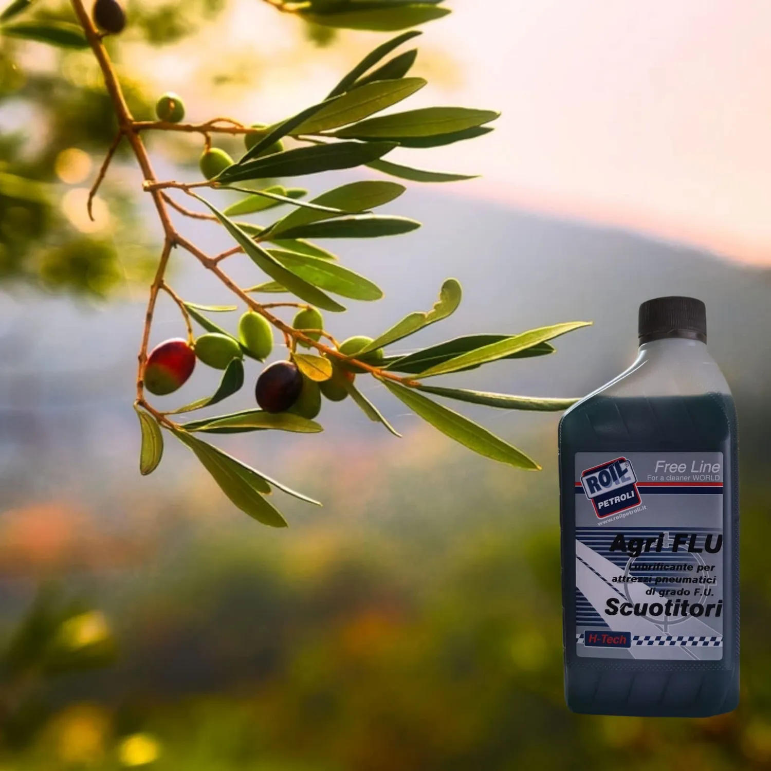 Roil Agriflu Bio olio pneumatico 2 litri biodegradabile
