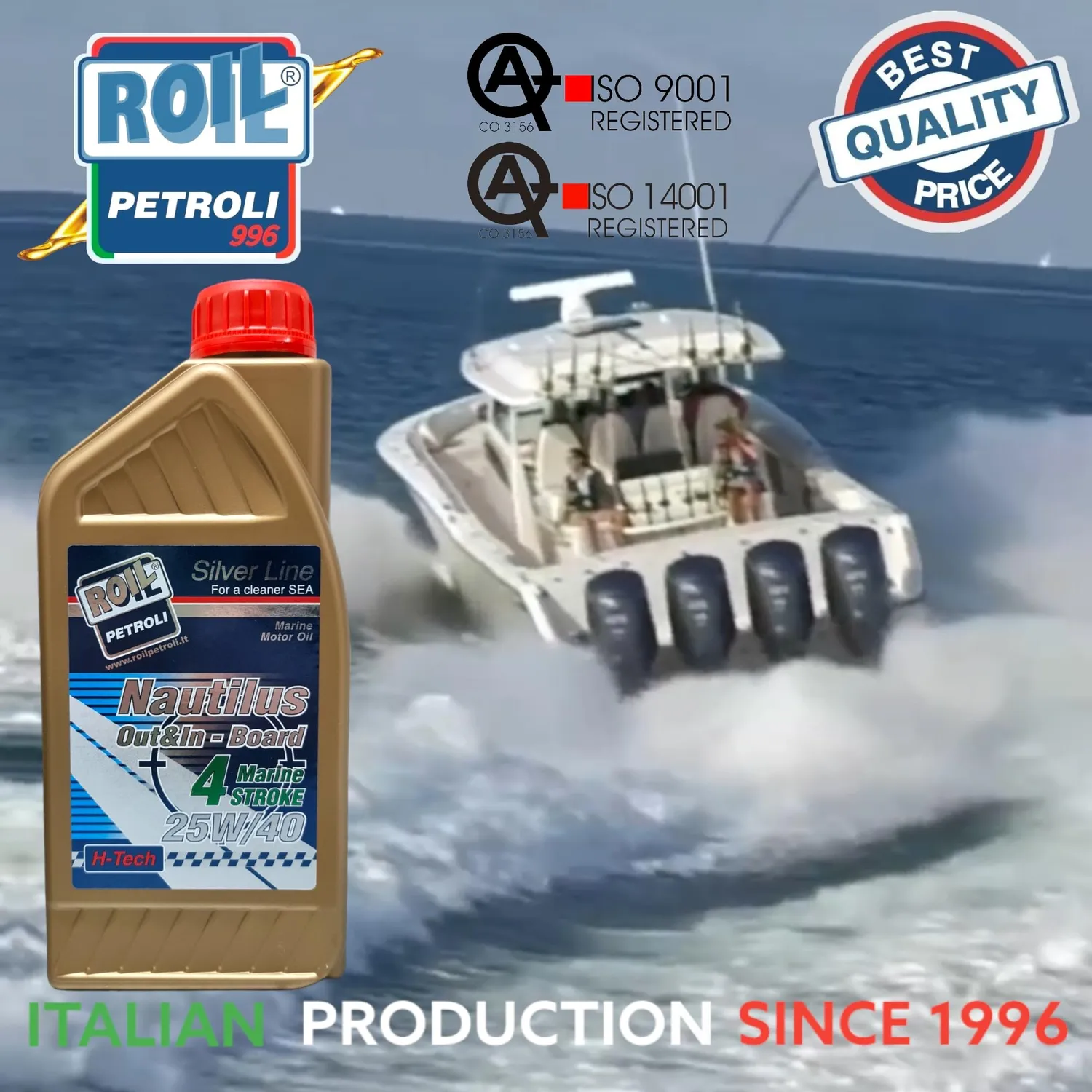 Roil Nautilus Out&In Board 25W-40 olio nautico