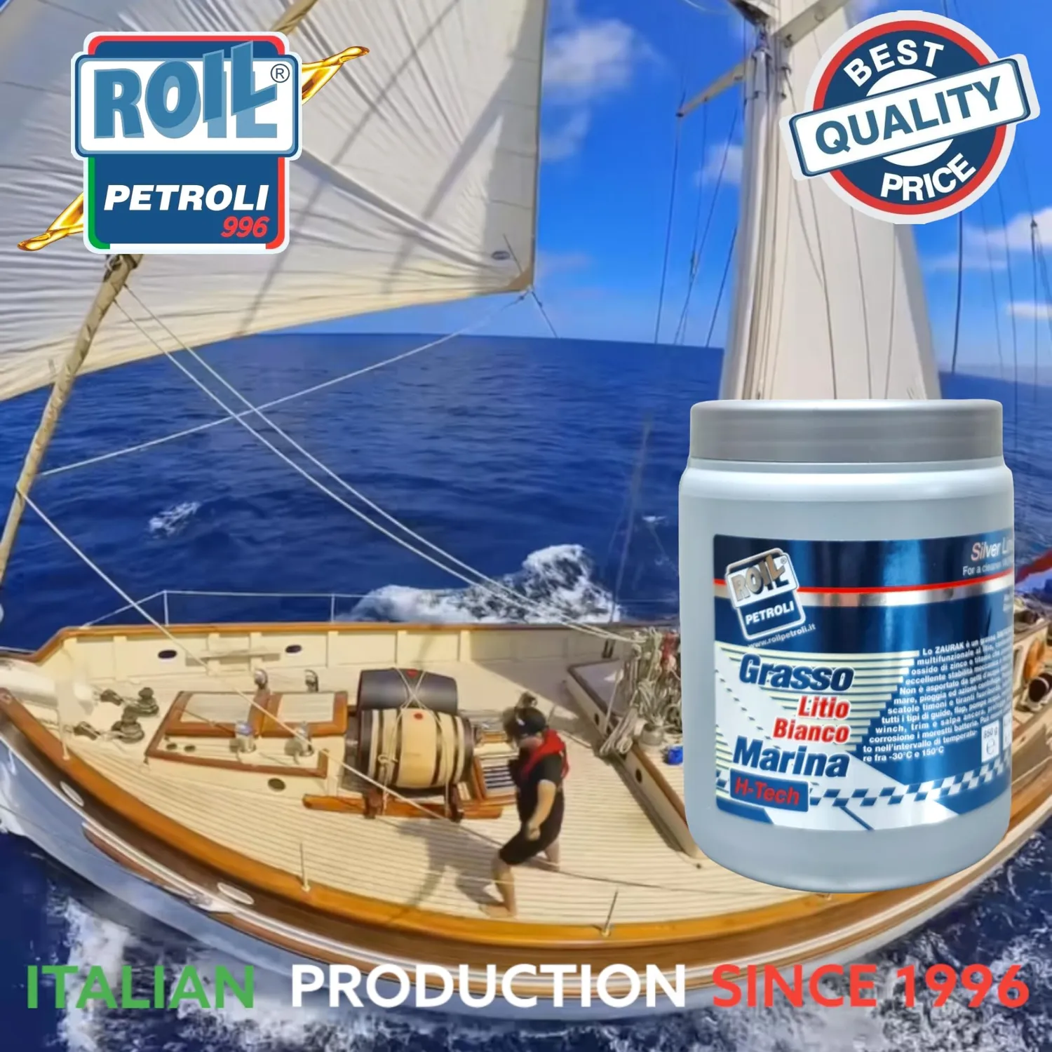 Roil Marina Bianco Grasso Nautico Impermeabile