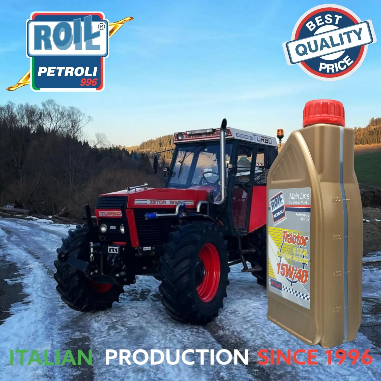 Roil Tractor 15W-40 S.T.O.U. olio trattore multifunzione