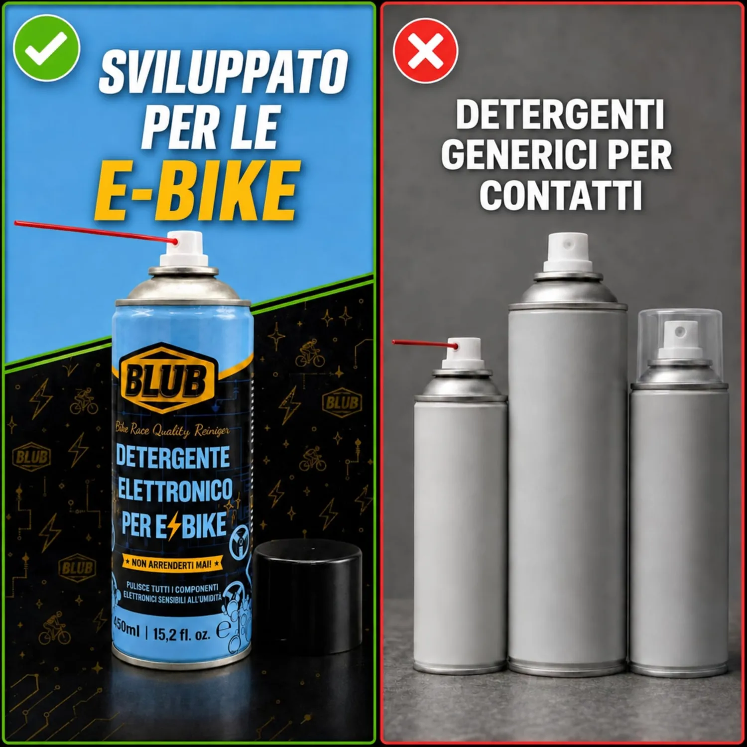 BLUB pulitore contatti elettrici spray 450 ml non conduttivo