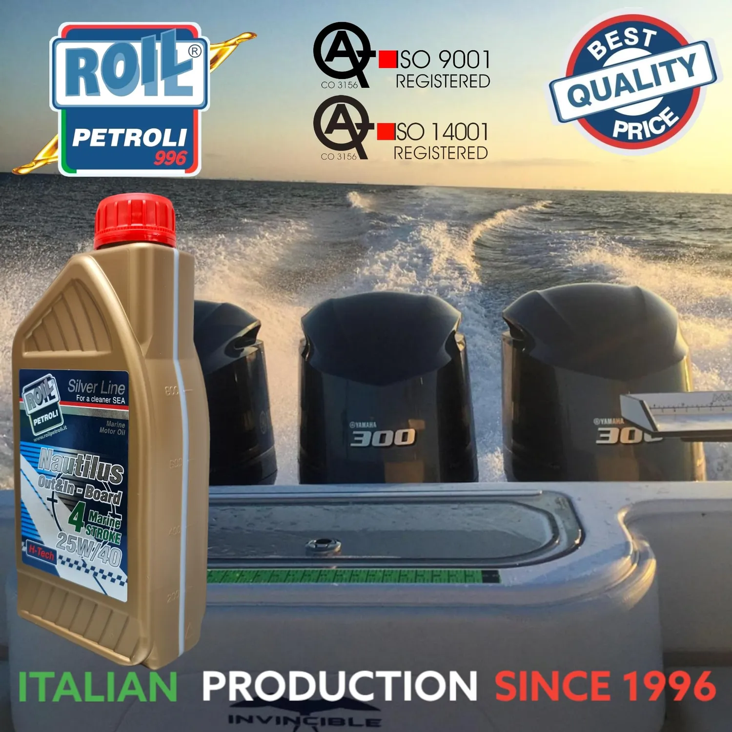 Roil Nautilus Out&In Board 25W-40 olio nautico