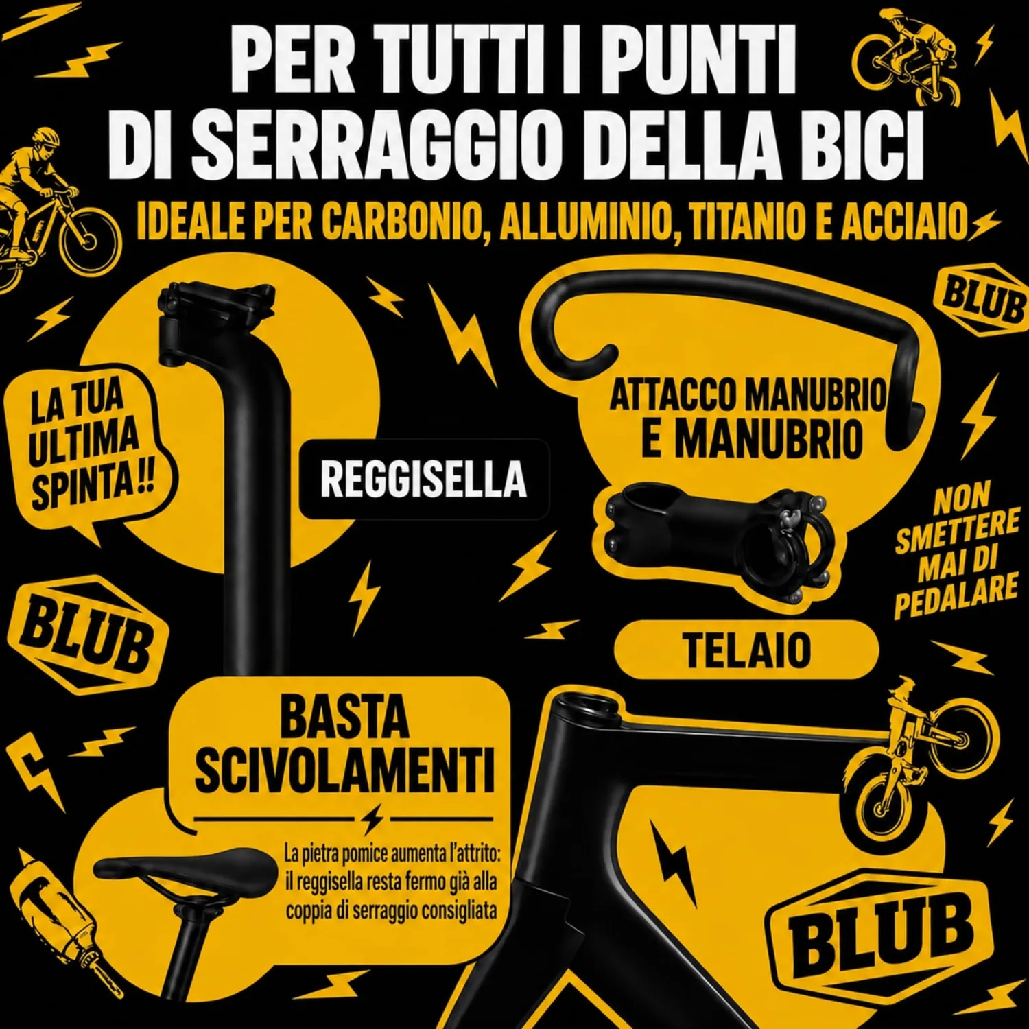 Blub Workshop pasta carbonio bici 100 g antigrippante
