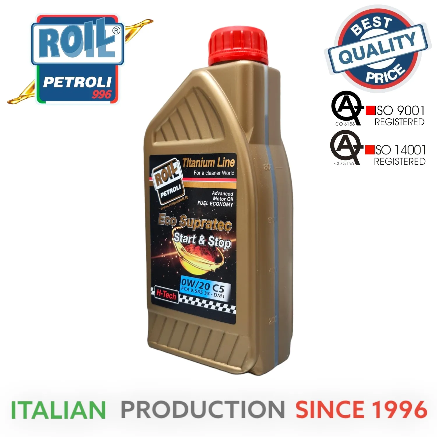 Roil Eco Supratec 0W-20 C5 olio motore 4L sintetico