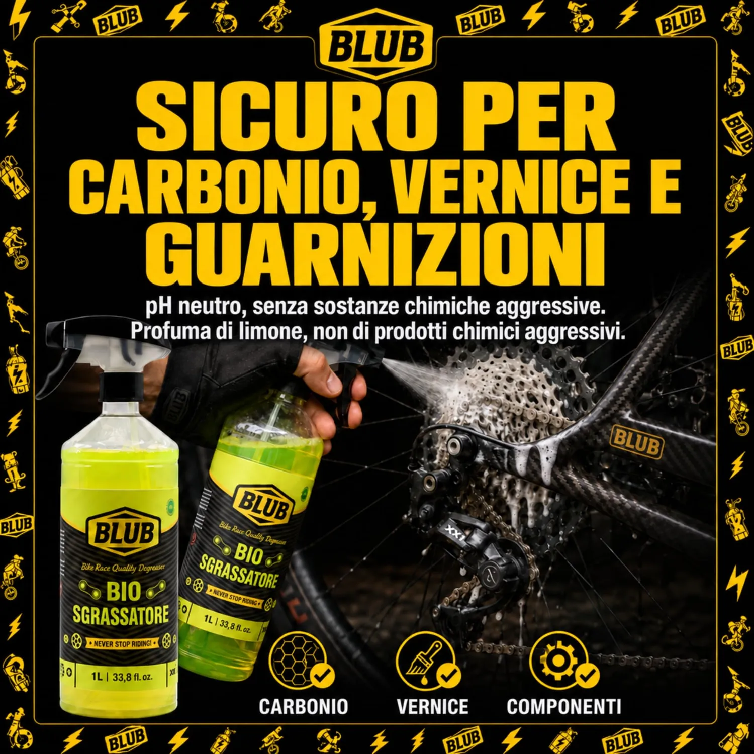 BLUB sgrassatore catena bici pH neutro