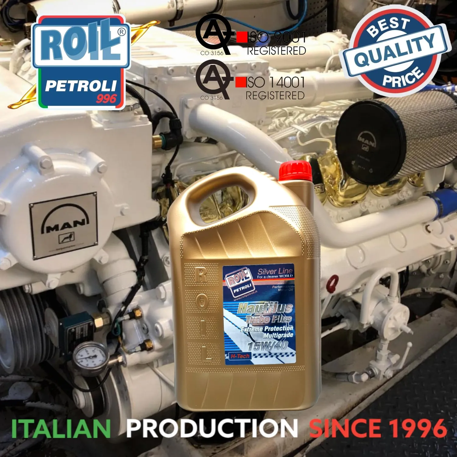 Roil Nautilus Turbo Plus olio nautico VDS-3