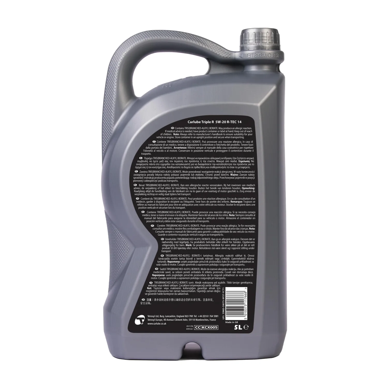 Carlube Triple R R-Tec 14 Olio Motore 5W-20 5L