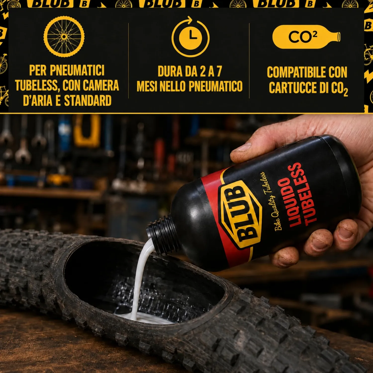 BLUB lattice tubeless MTB antiforatura naturale