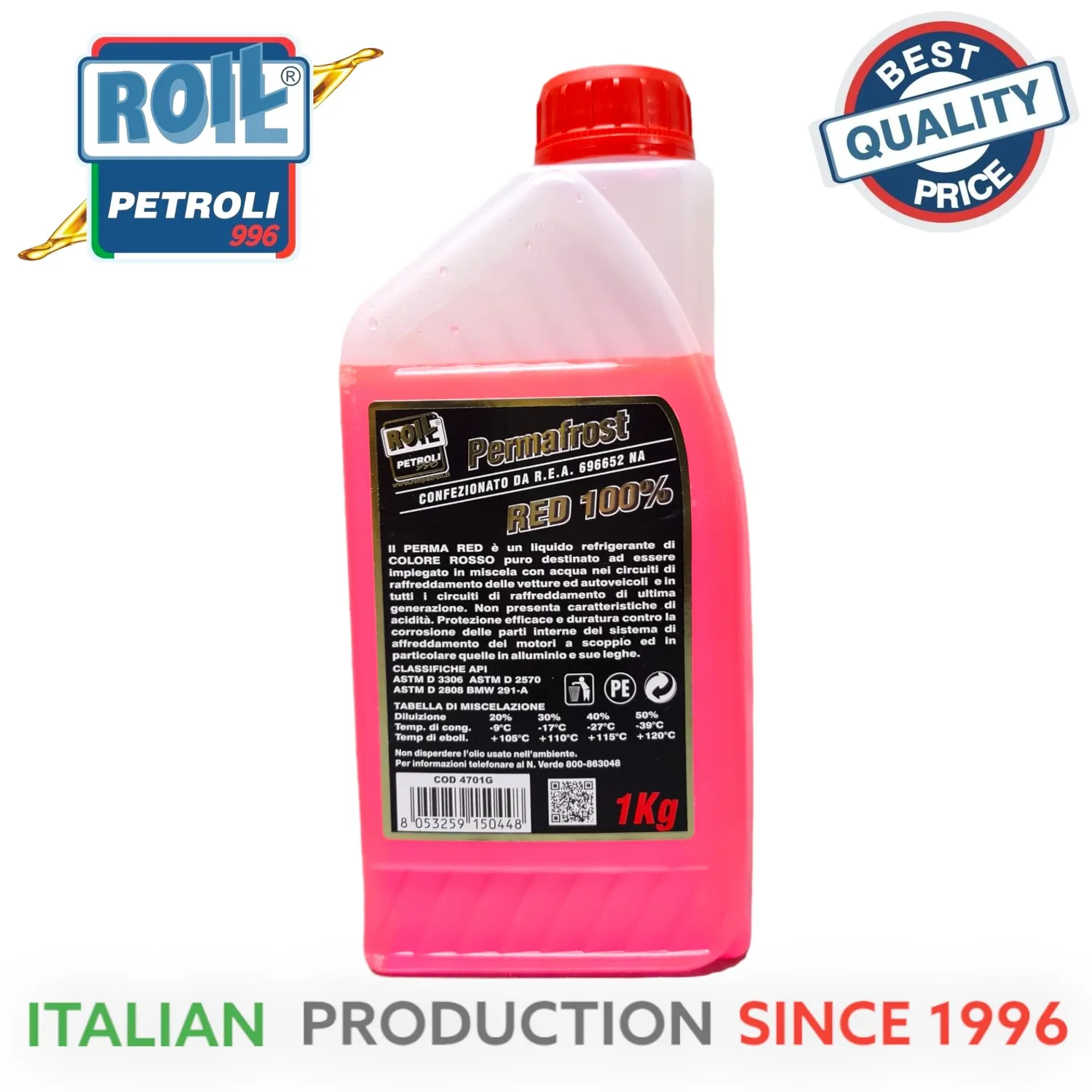 Roil Permafrost G12 Antigelo Concentrato