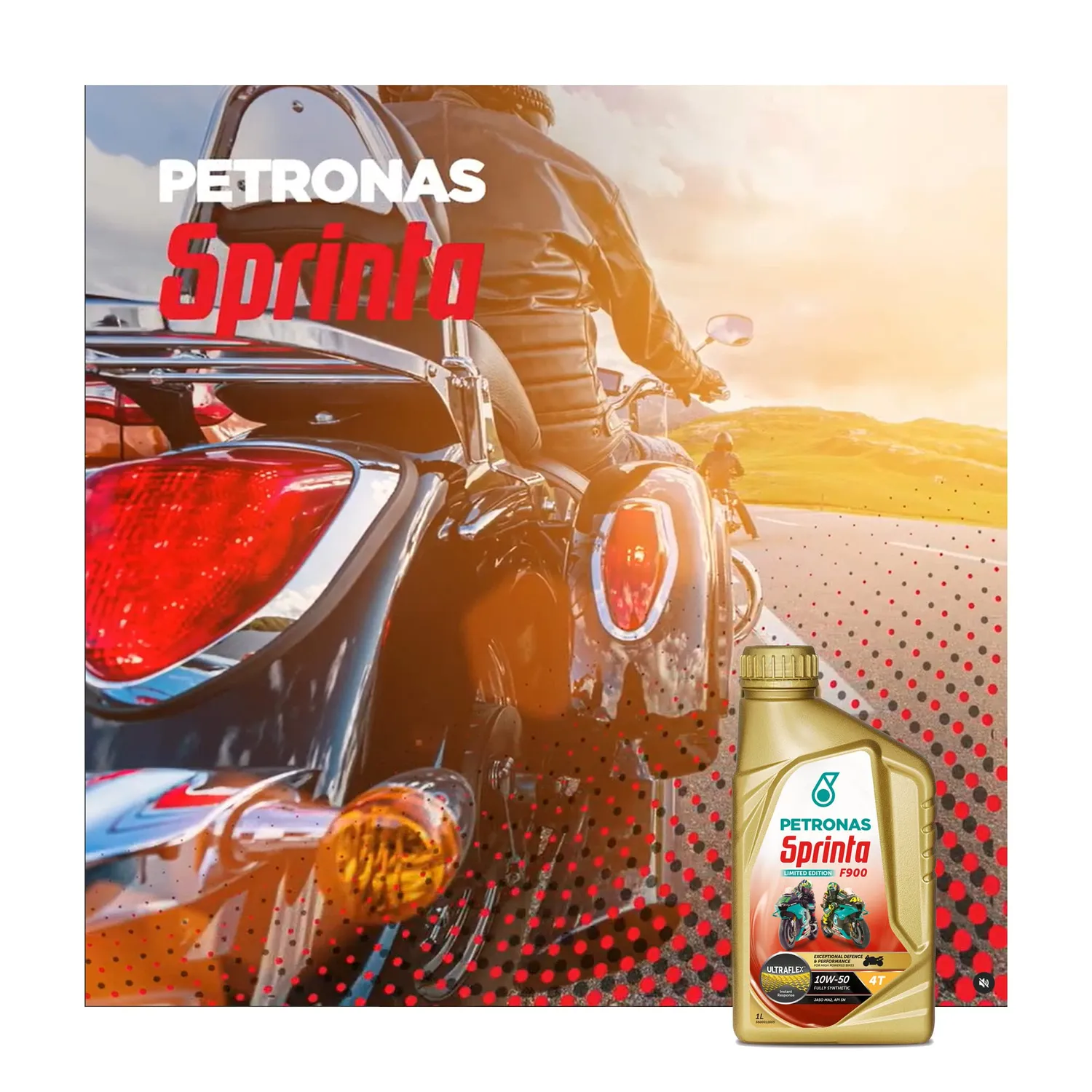 Petronas Sprinta F500 15W-50 olio moto 4T semisintetico