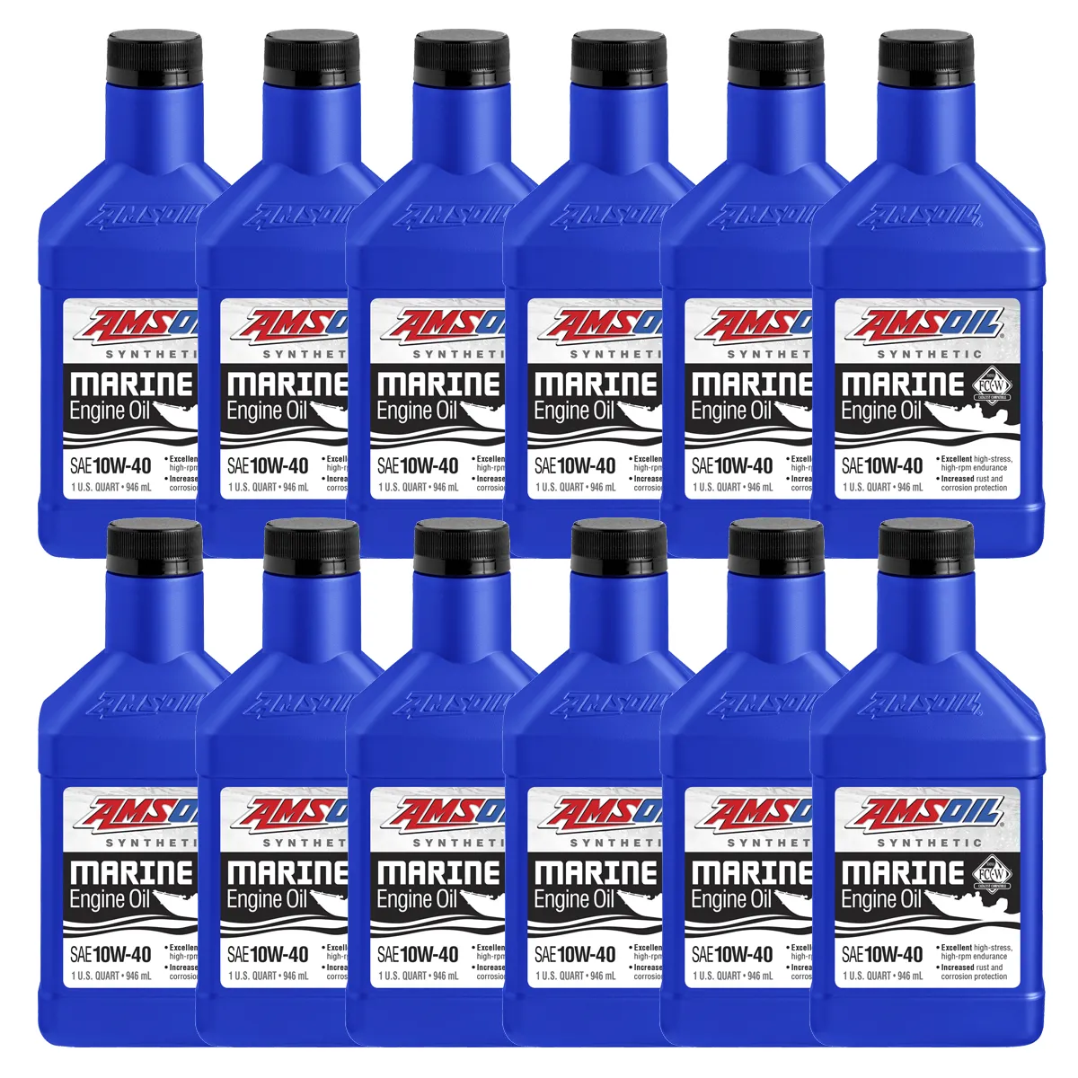 Amsoil Marine 10W-40 olio motore sintetico 946 ml 4T