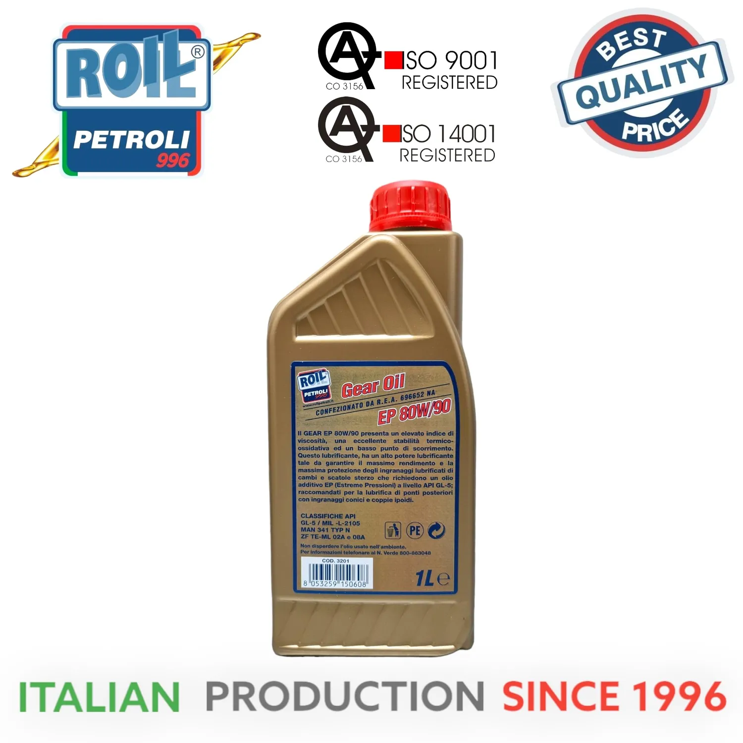 Roil Gear HD 80W-90 EP GL-5 olio cambio