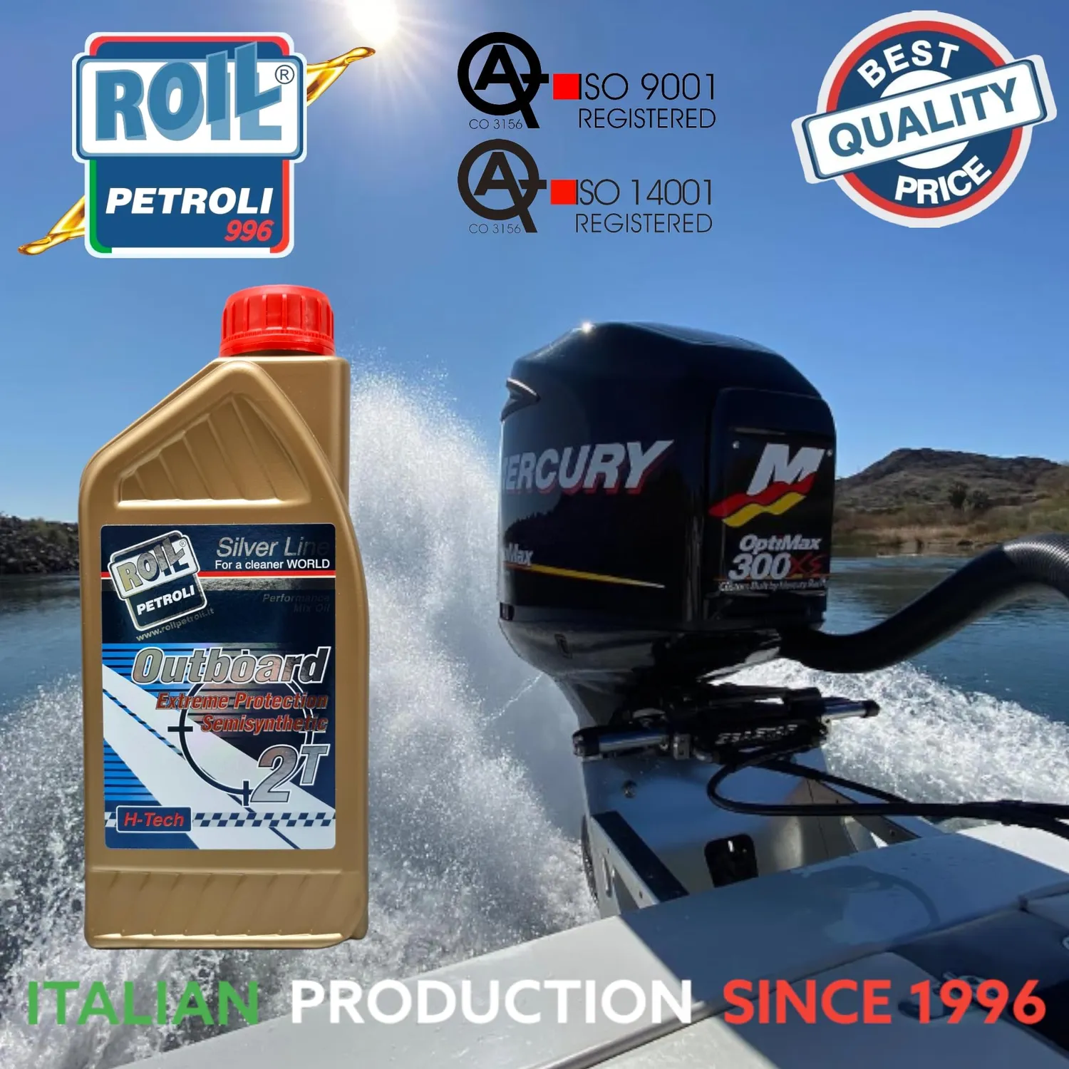Roil Outboard 2T Blu TC-W3 olio fuoribordo 6L sintetico