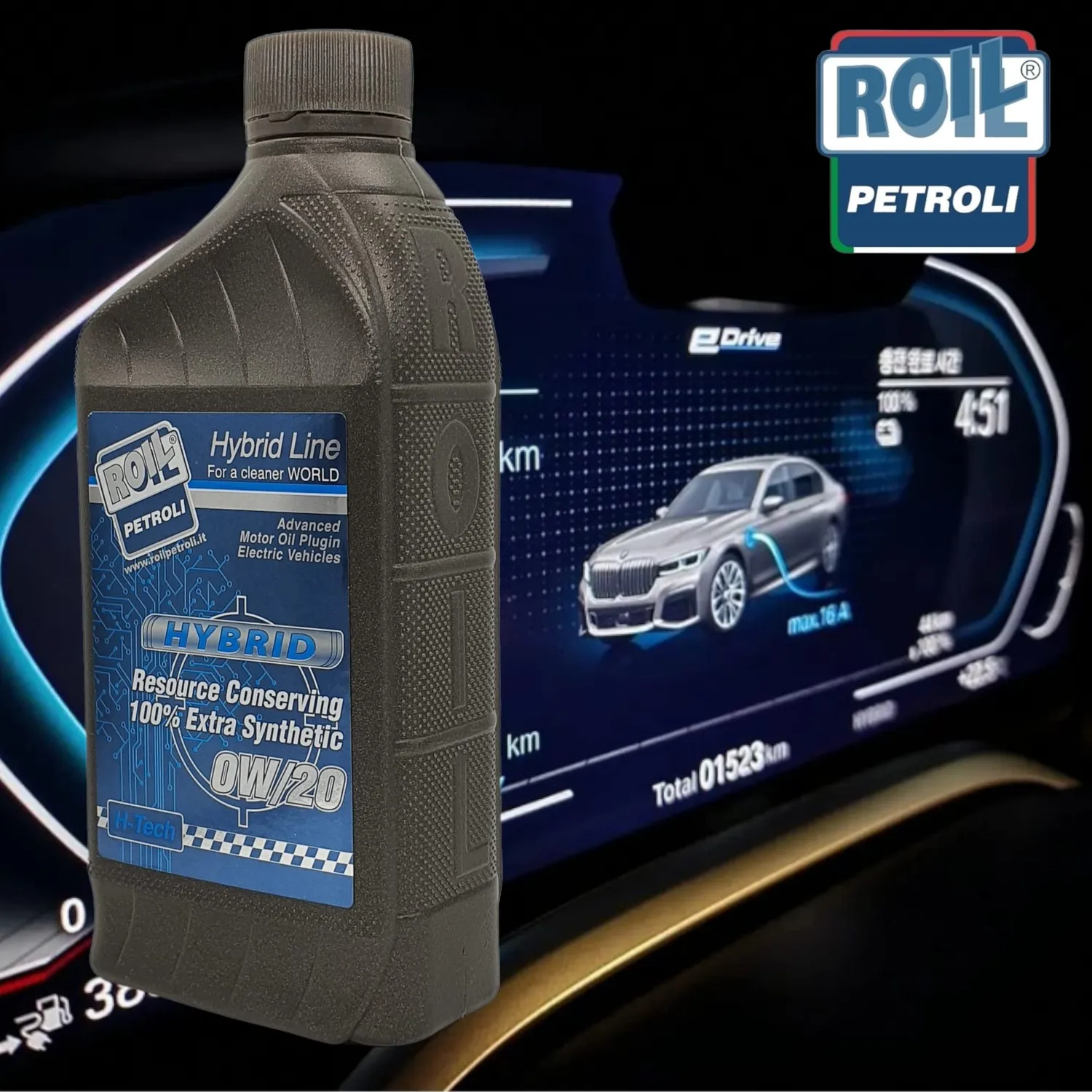 Roil HYBRID 0W/20 olio motore 5 litri 100% sintetico per ibridi