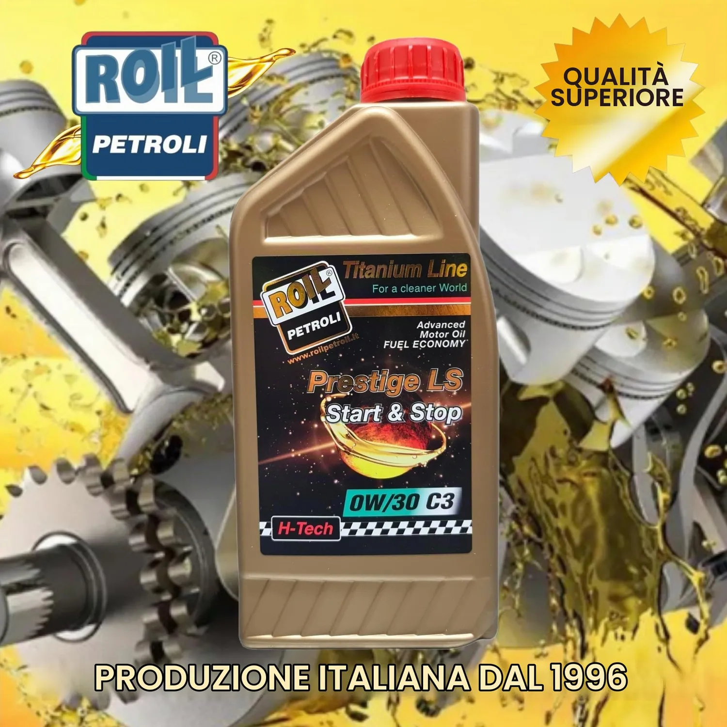 Roil LS Olio Motore 0W-30 C2-C3 Euro 6 4 Litri Low Saps