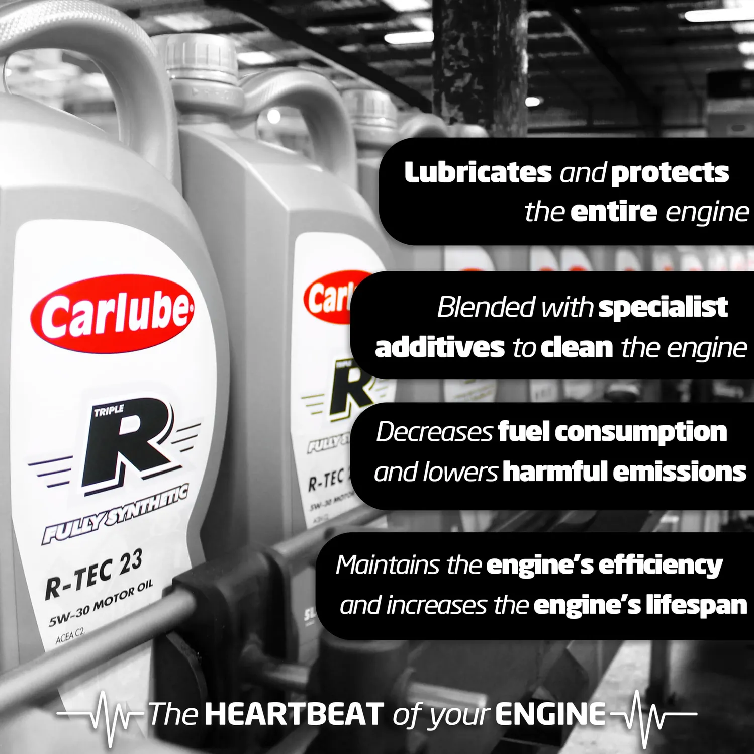 Carlube Triple R R-Tec 28 olio motore 5W-40 sintetico