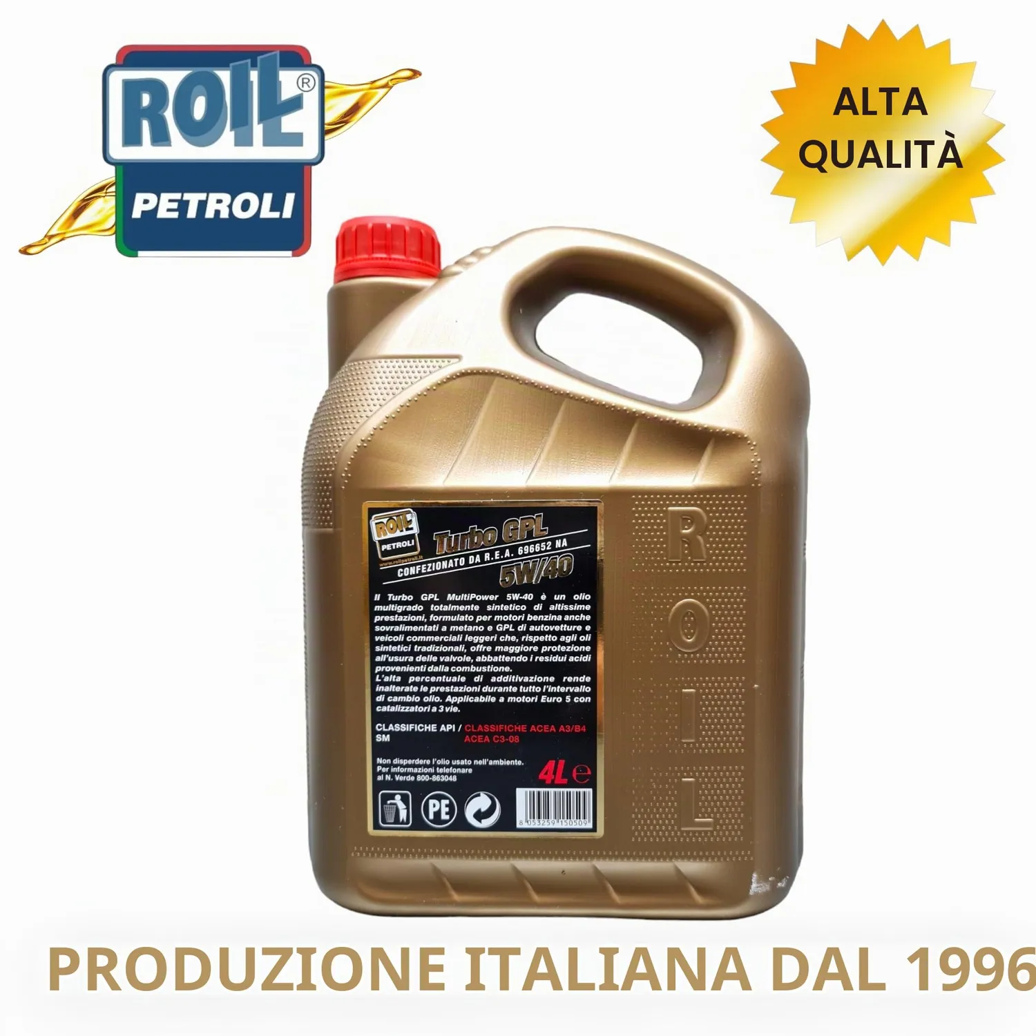 Roil MULTIPOWER Turbo GPL 5W40 olio motore sintetico