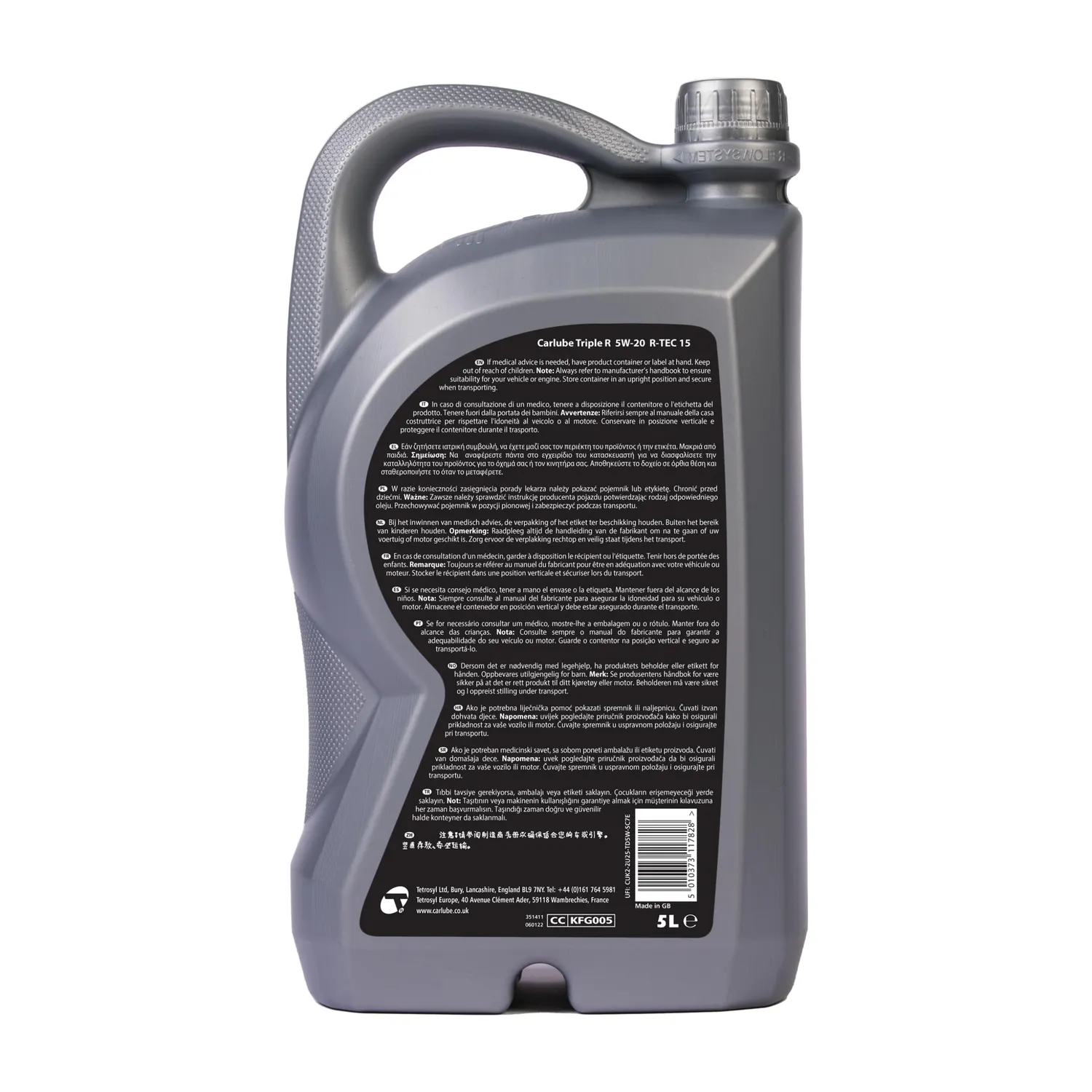 Carlube Triple R R-TEC 15 olio motore 5W-20 5L sintetico