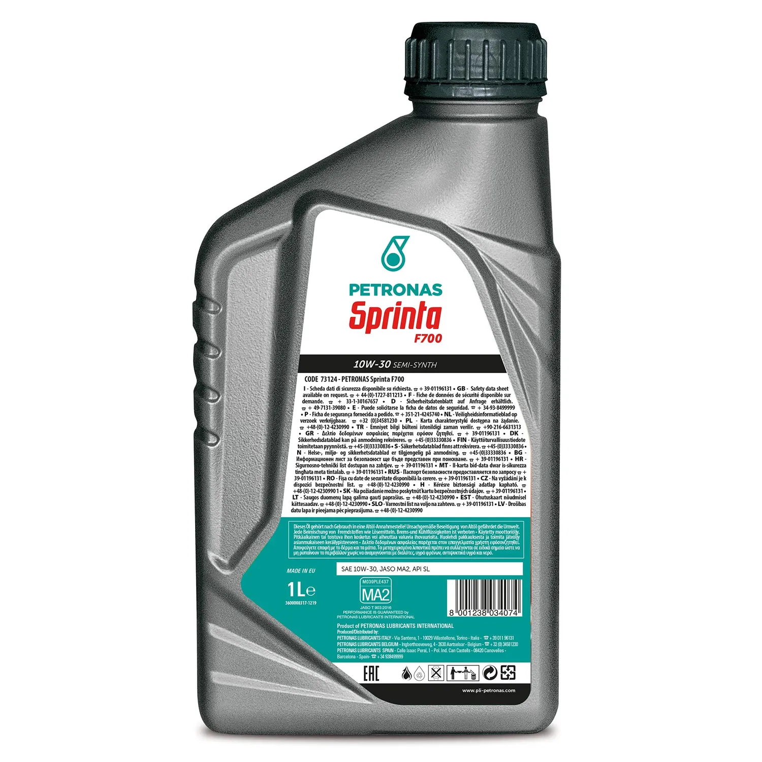 Petronas Sprinta F700 10W-30 olio moto MA2