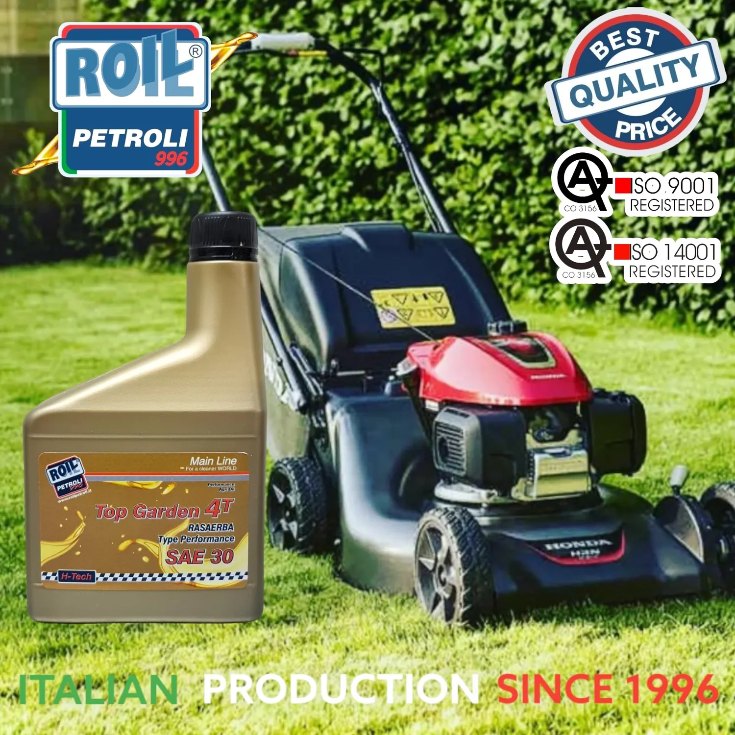 Roil Top Garden SAE 30 Olio Motore 4T 600 ml