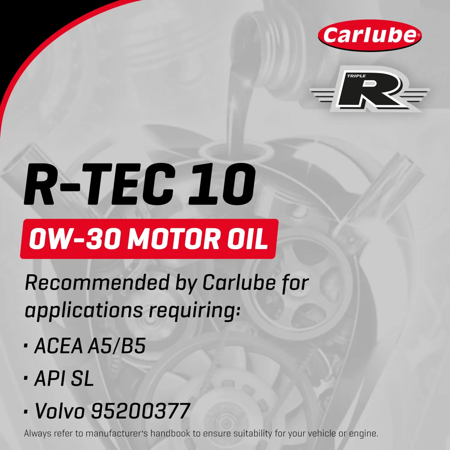 Carlube Triple R 0W-30 olio motore 1 L ACEA A5/B5