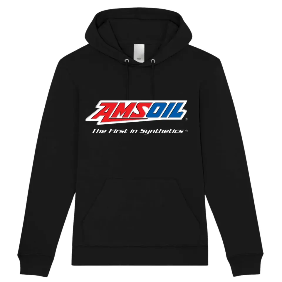 Amsoil #TeamAmsoil felpa nera unisex con cappuccio