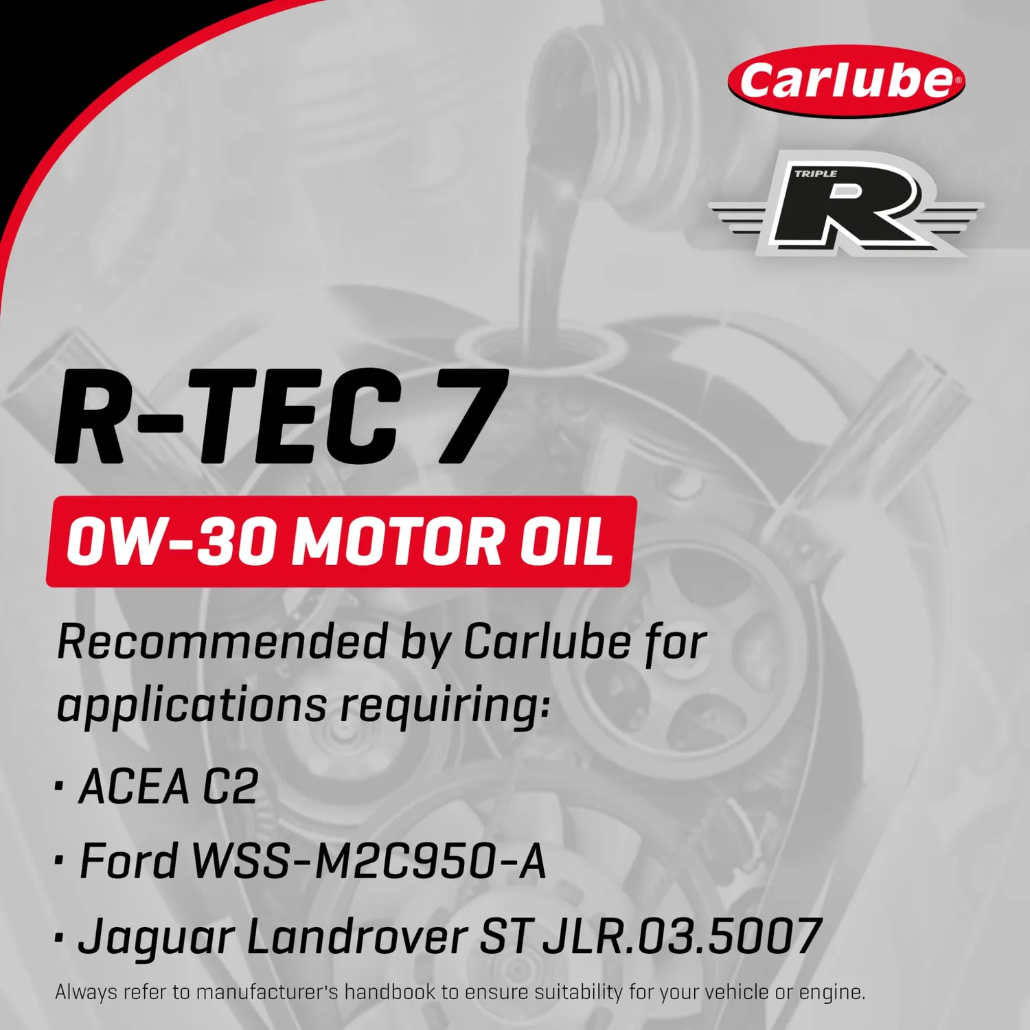 Carlube Triple R R-Tec Olio Motore Low SAPS