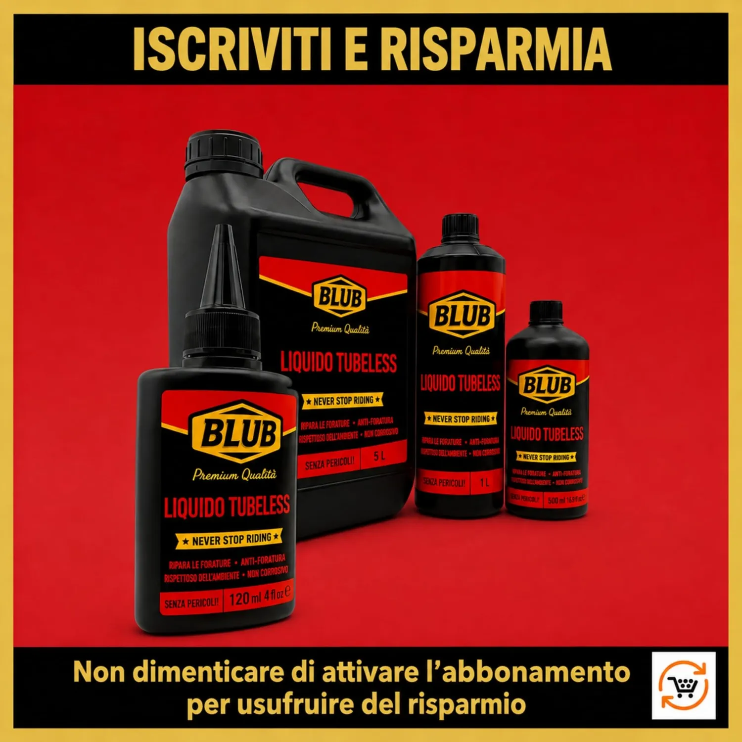 BLUB lattice tubeless MTB antiforatura naturale