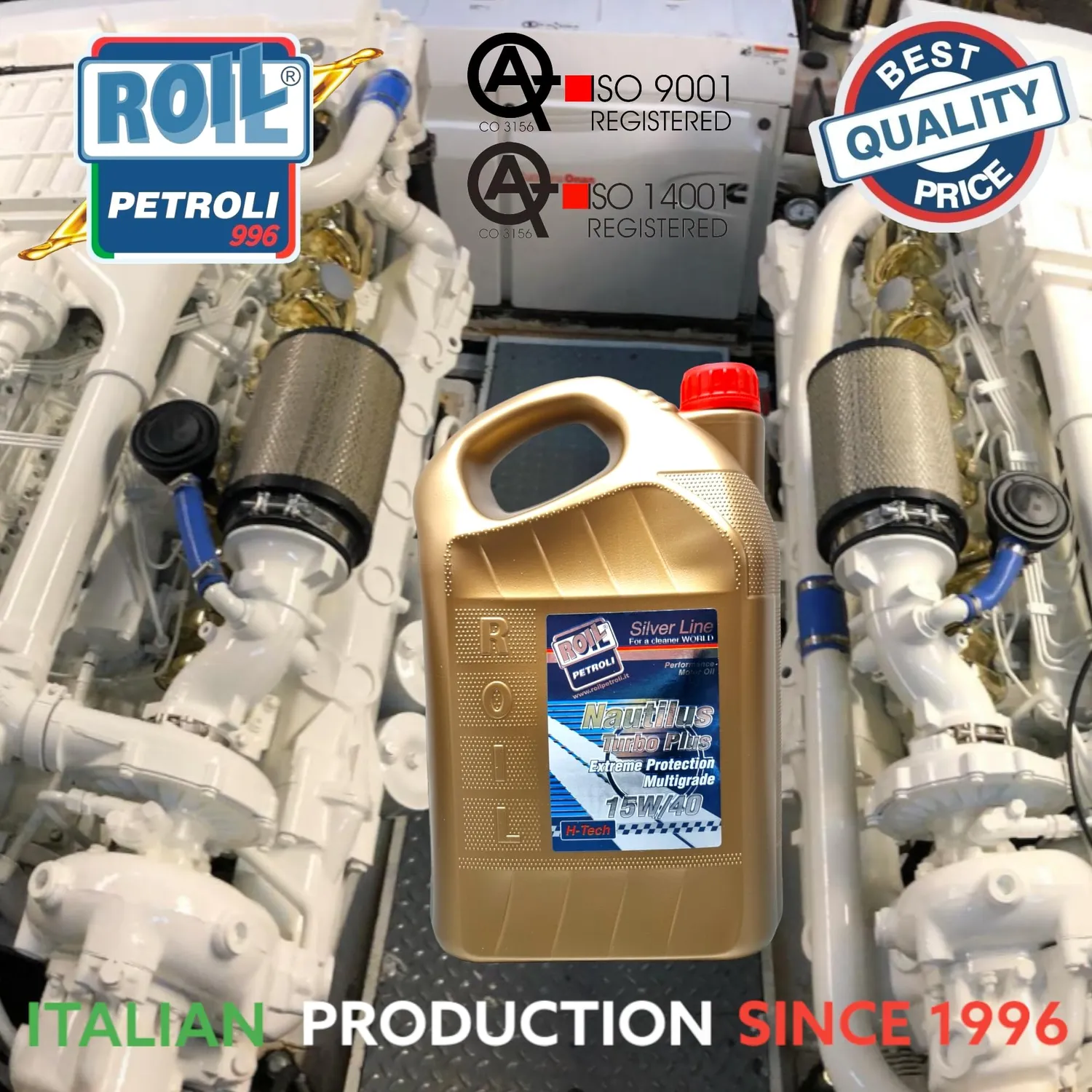 Roil Nautilus Turbo Plus olio nautico VDS-3