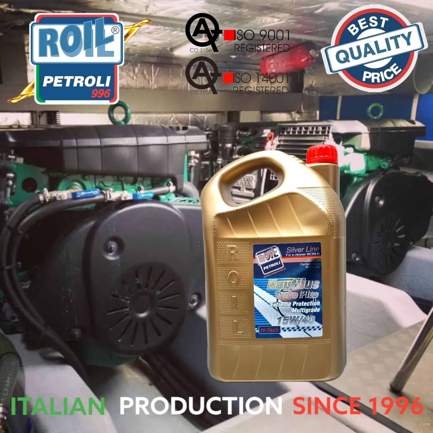 Roil Nautilus Turbo Plus olio nautico VDS-3