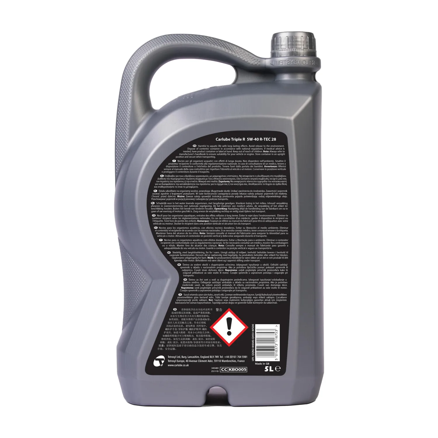 Carlube Triple R R-Tec 28 olio motore 5W-40 sintetico