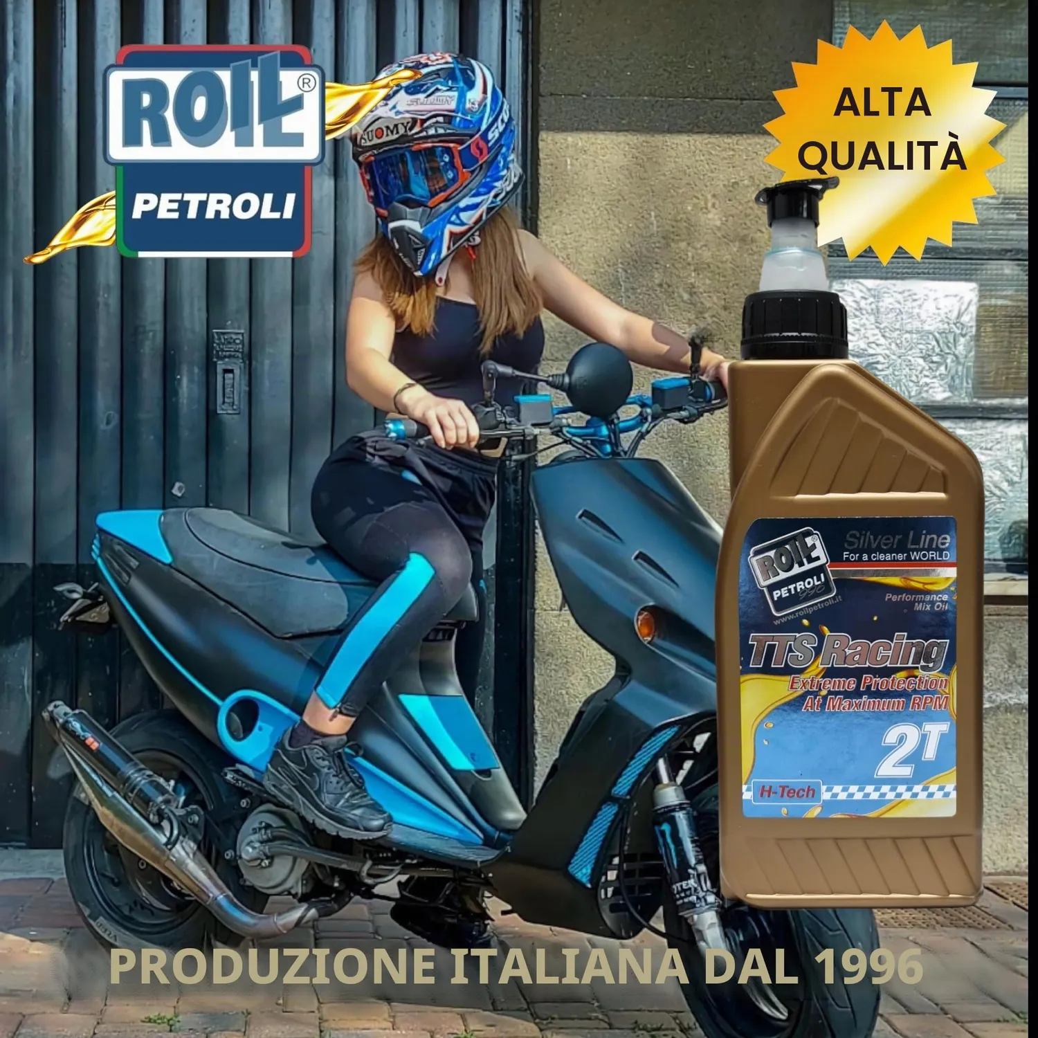 Roil TTS Racing Blu 2T olio miscela sintetico