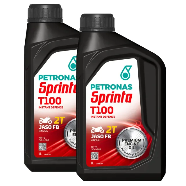 Petronas Sprinta T100 olio moto 2T minerale