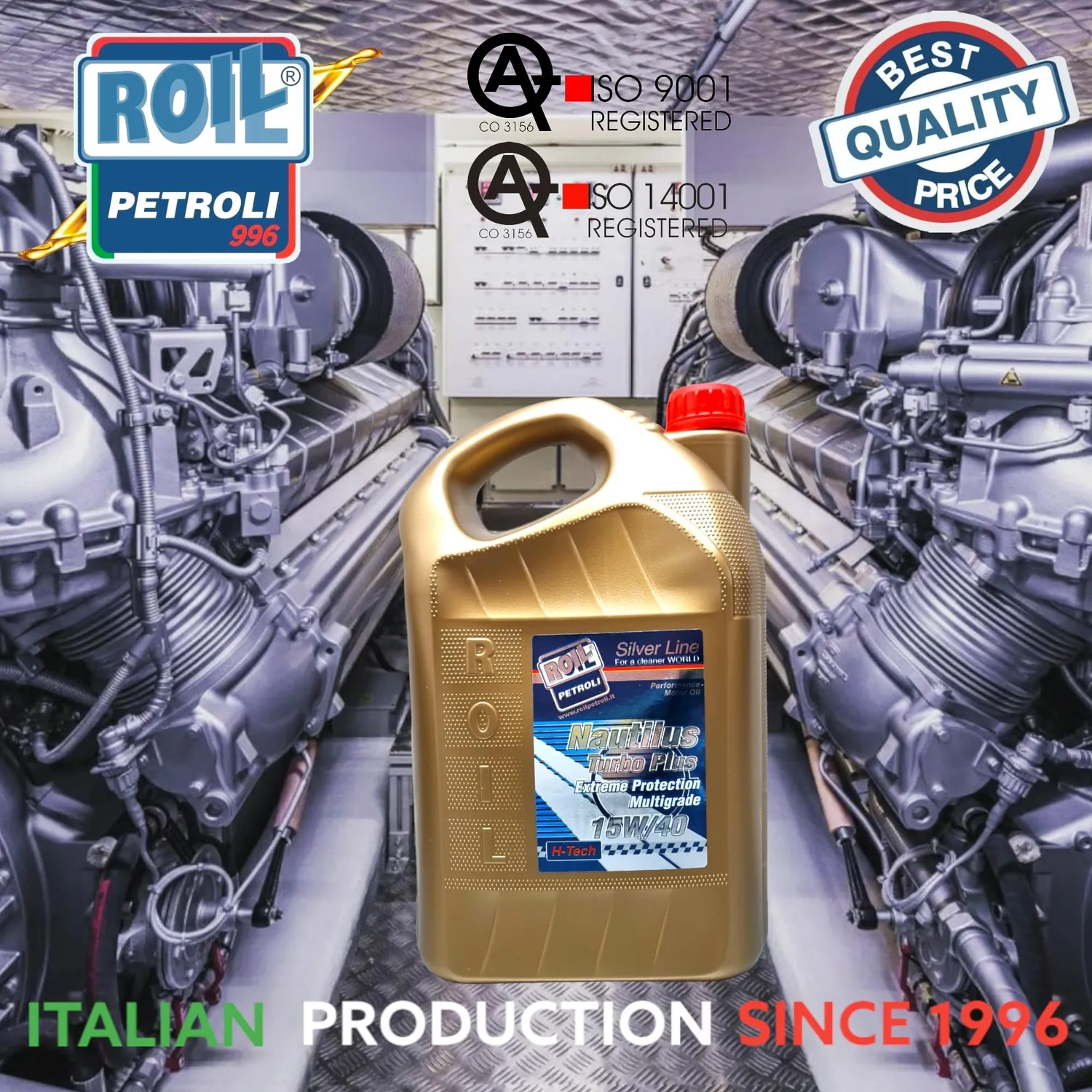 Roil Nautilus Turbo Plus olio nautico VDS-3