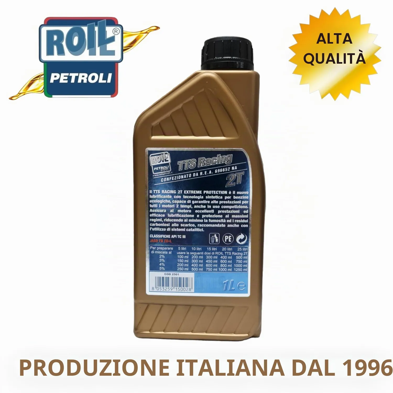 Roil TTS Racing Blu 2T olio miscela sintetico