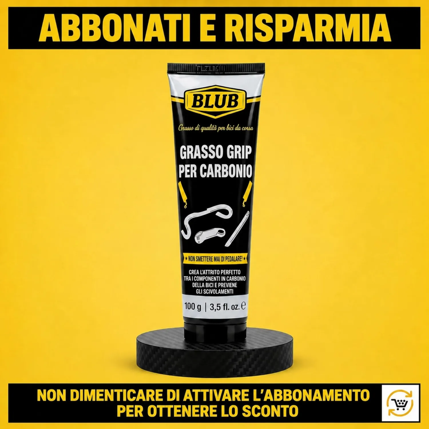 Blub Workshop pasta carbonio bici 100 g antigrippante