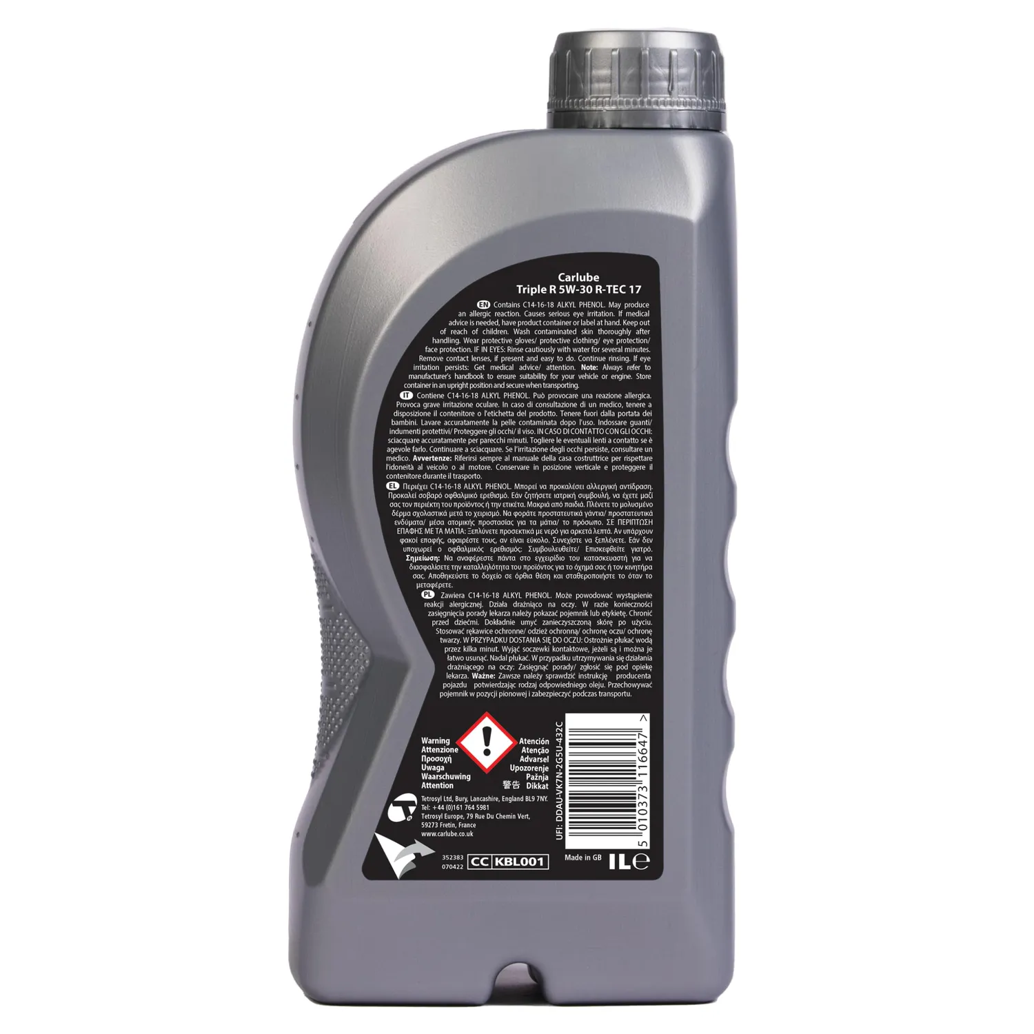 Carlube Triple R R-Tec 17 Olio Motore