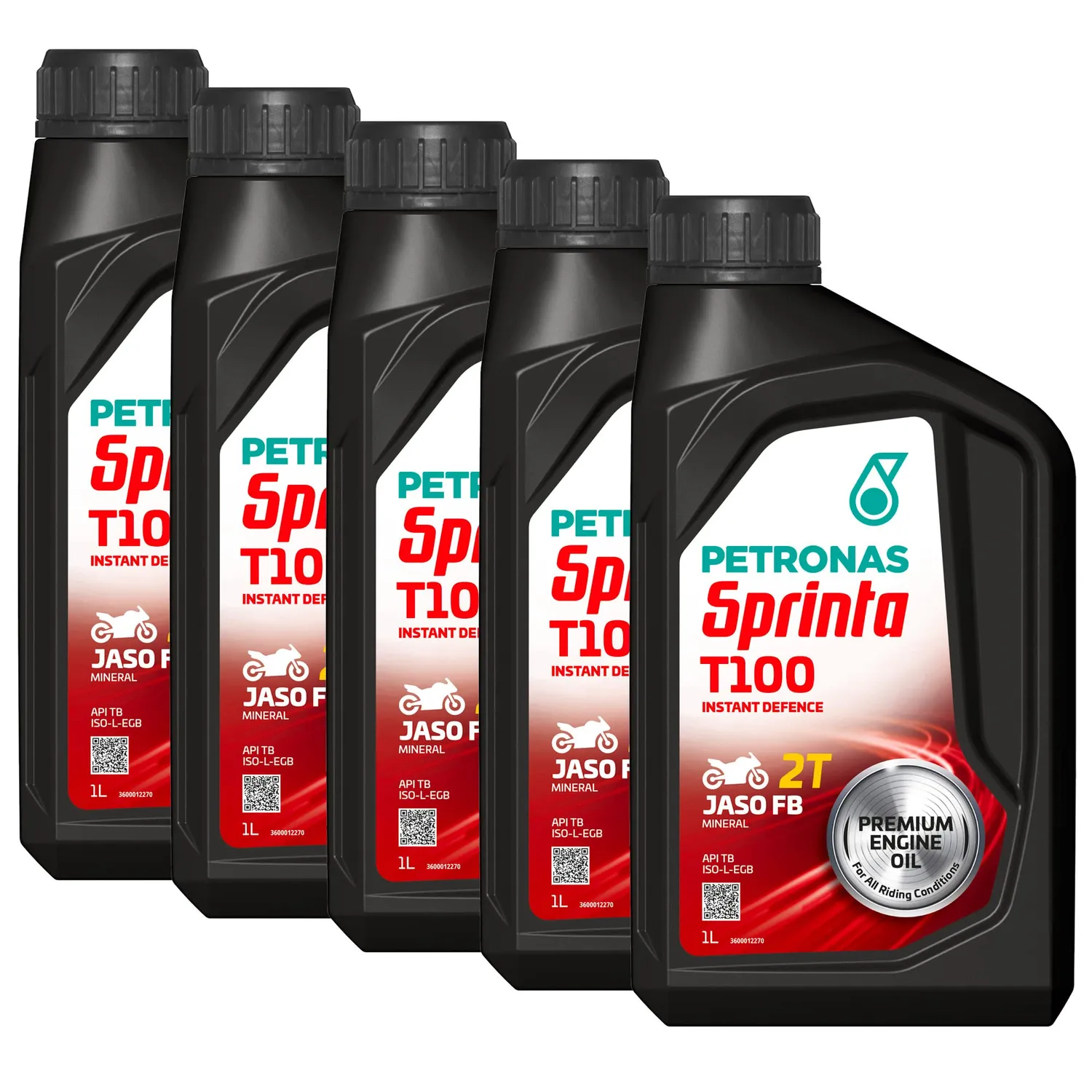 Petronas Sprinta T100 olio moto 2T minerale