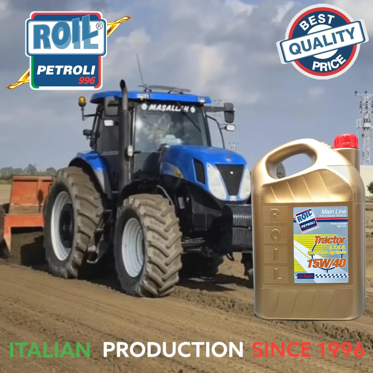 Roil Tractor 15W-40 S.T.O.U. olio trattore multifunzione