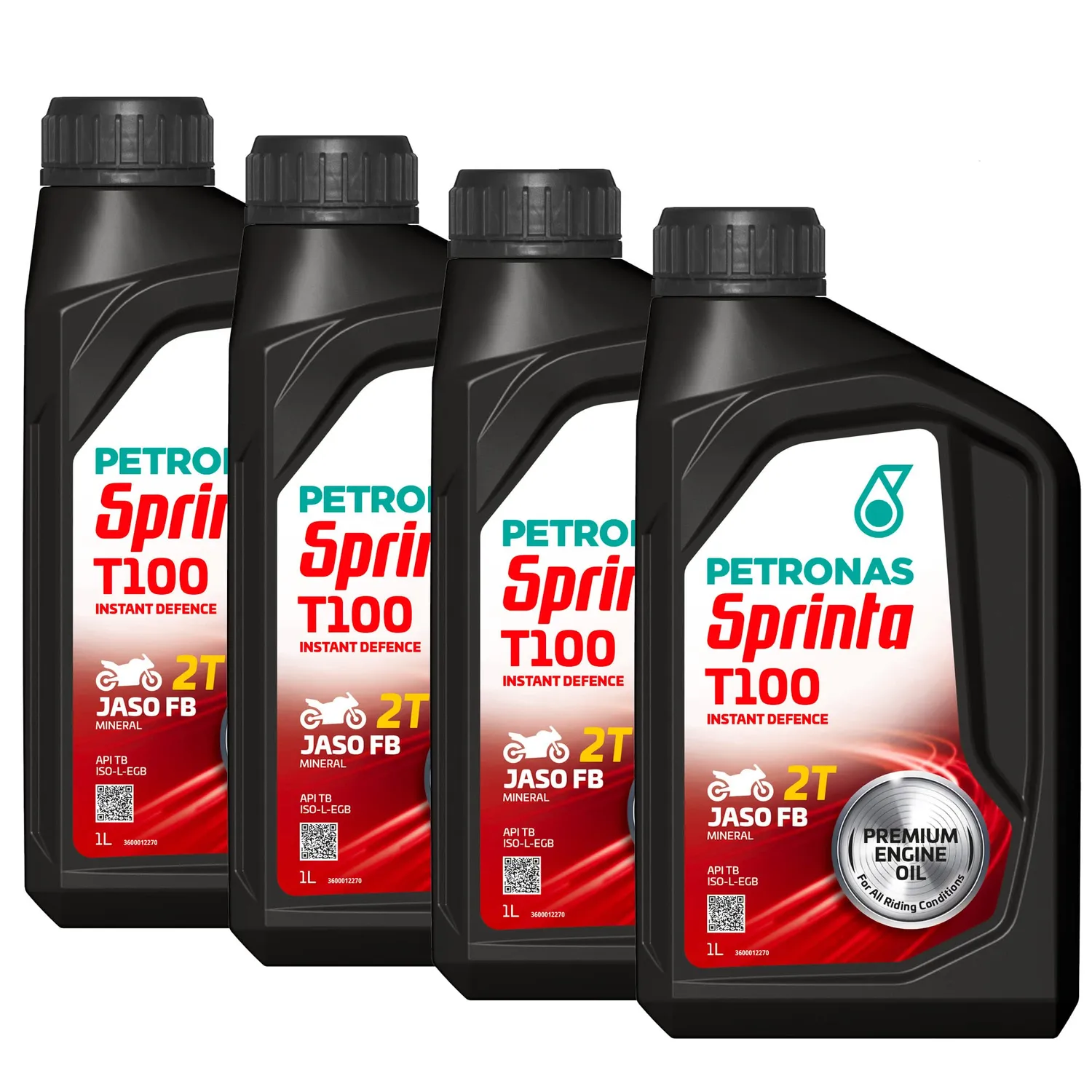 Petronas Sprinta T100 olio moto 2T minerale