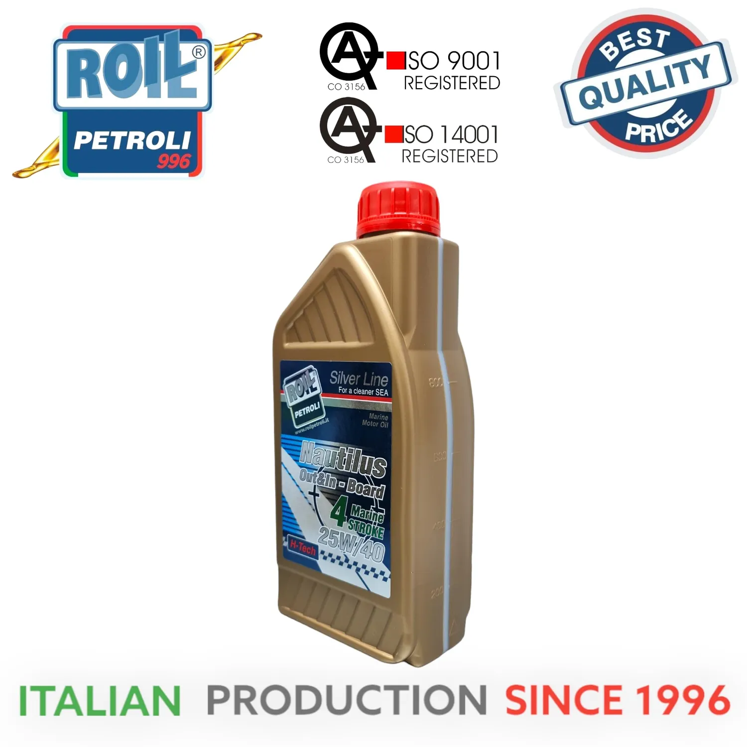 Roil Nautilus Out&In Board 25W-40 olio nautico