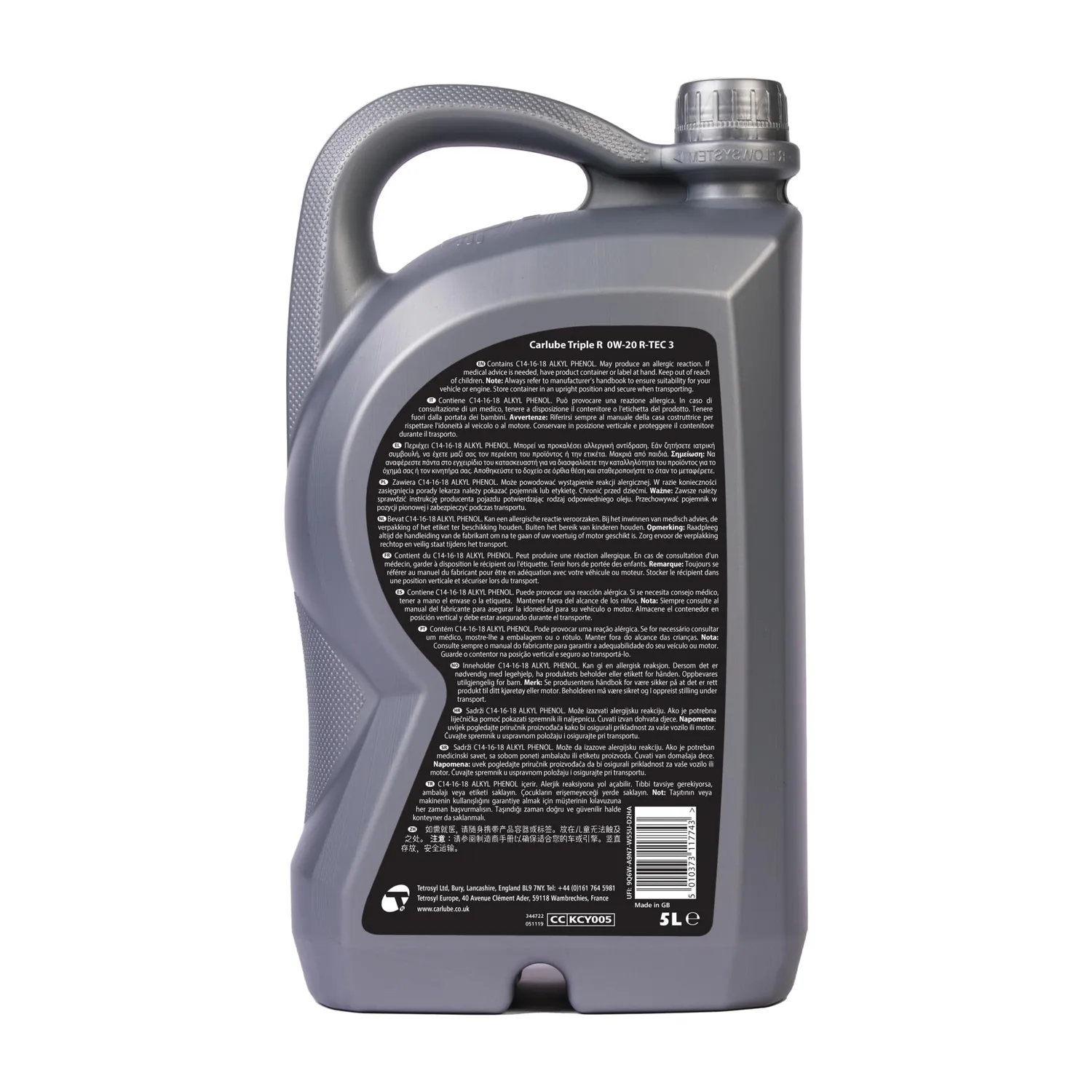 Carlube Triple R 0W-20 R-Tec 3 olio motore 5 L ACEA C5