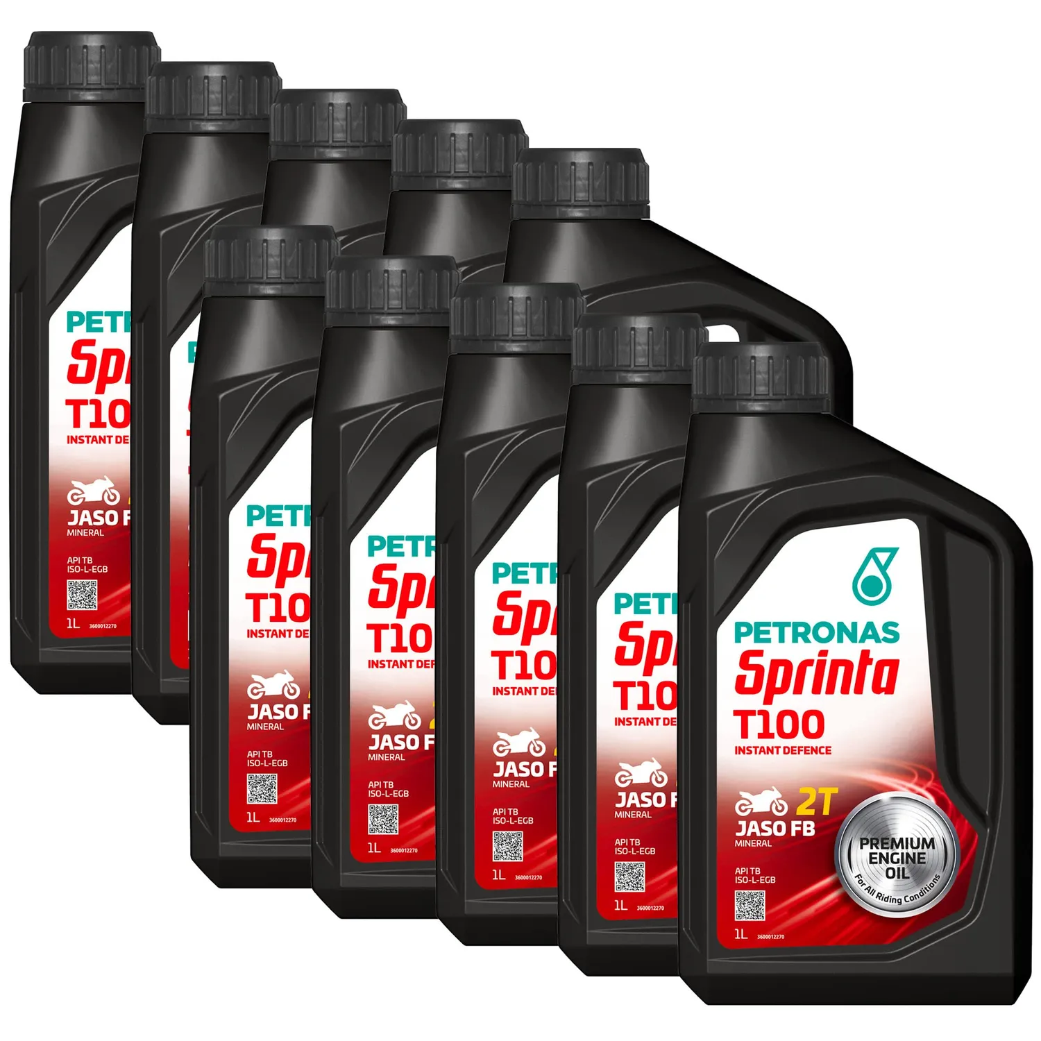 Petronas Sprinta T100 olio moto 2T minerale