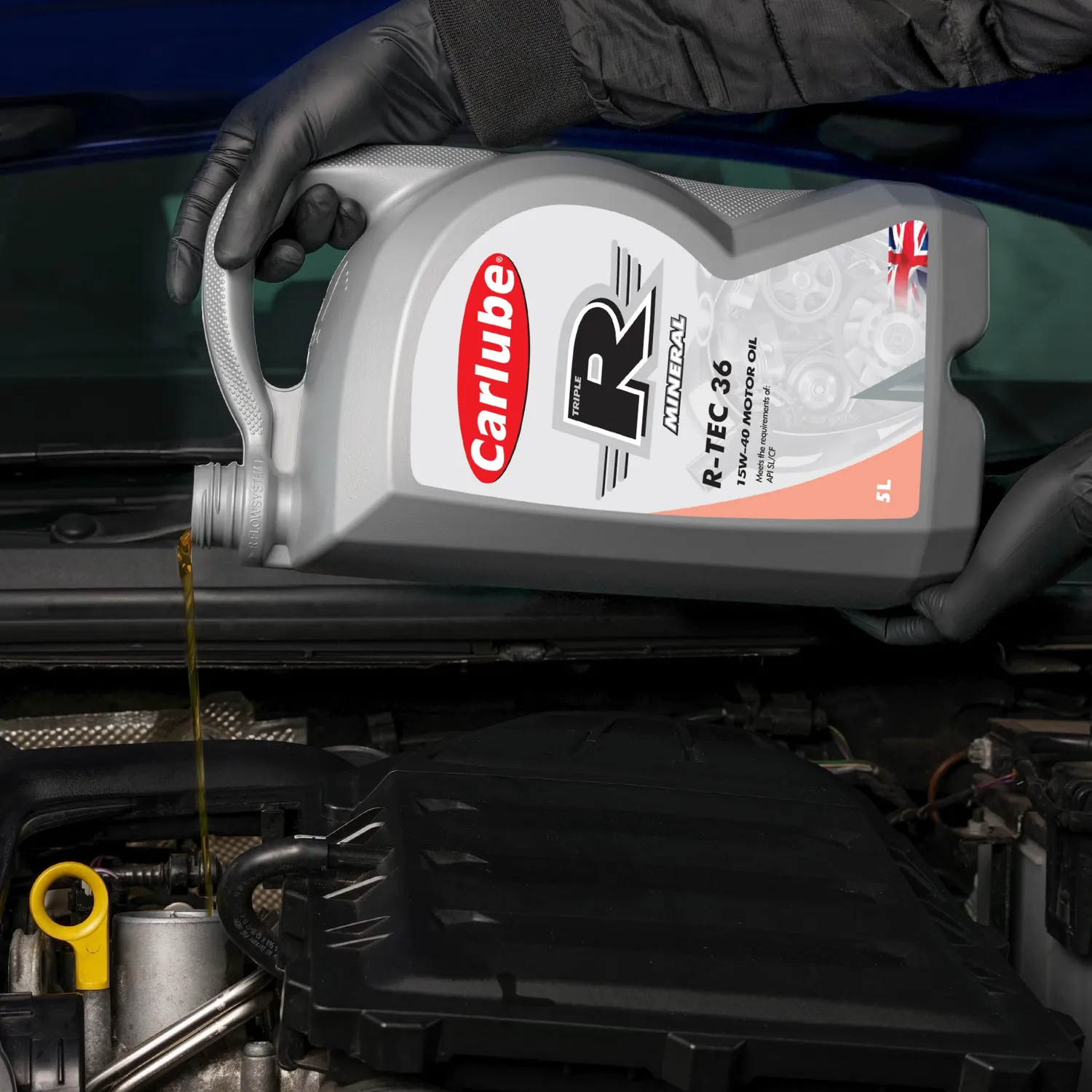 Carlube Triple R R-Tec 36 15W-40 olio motore 5L minerale